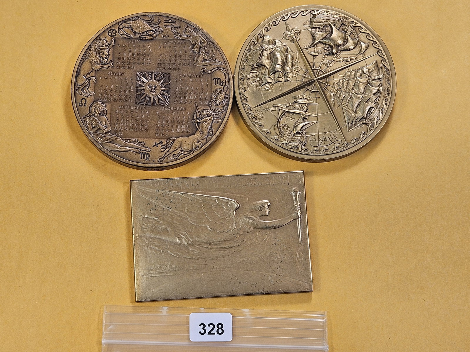 Three Large Size Bronze Medals - 5