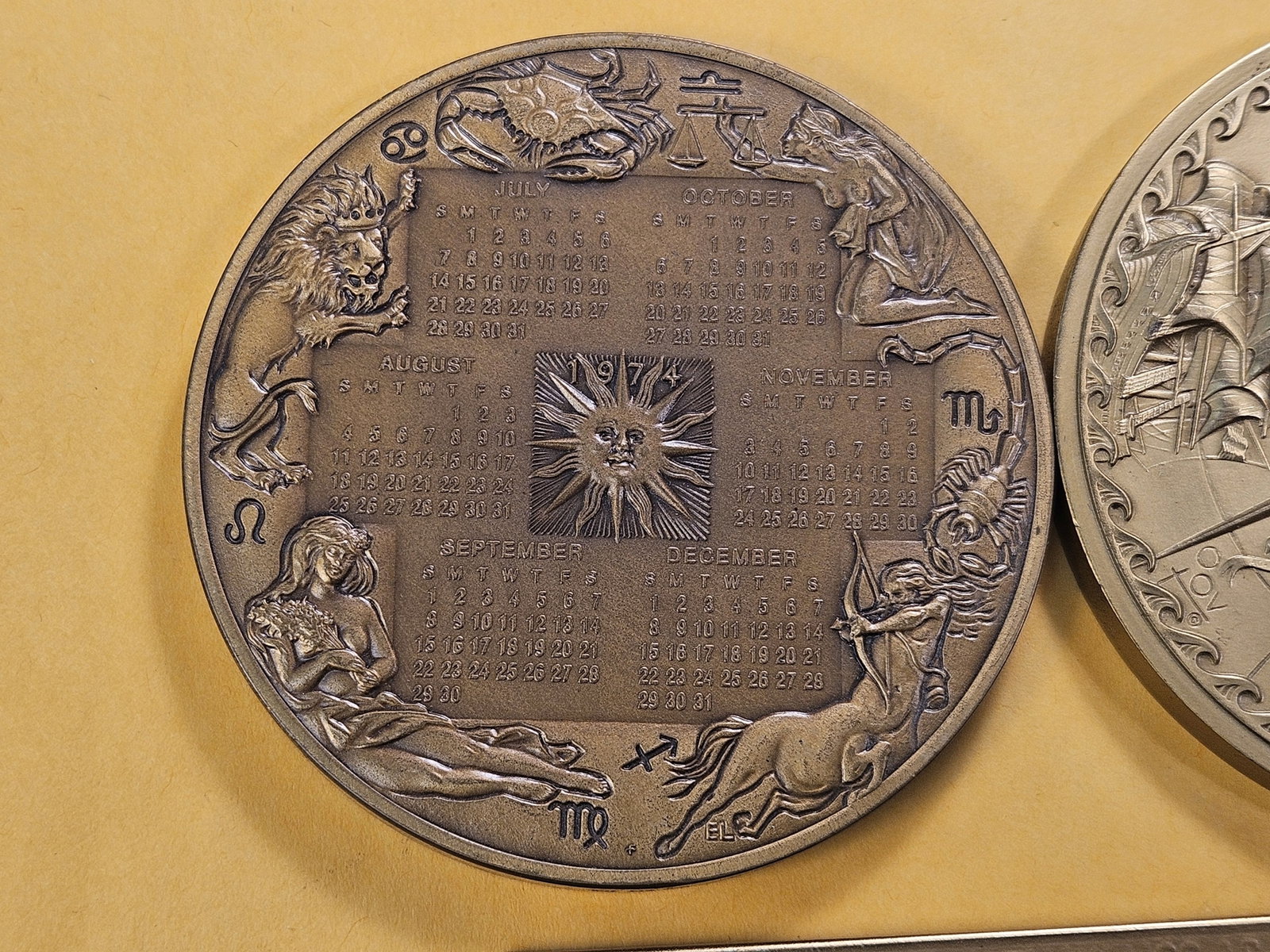 Three Large Size Bronze Medals - 6