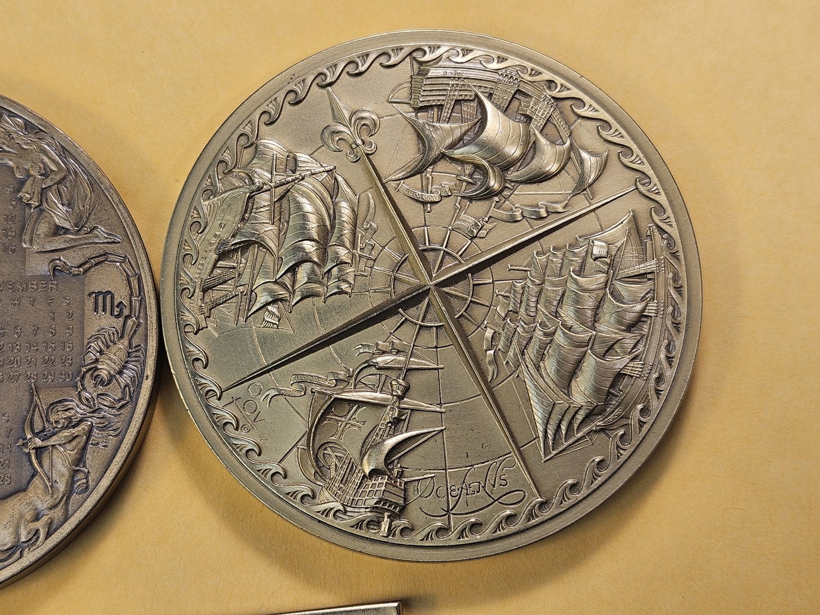 Three Large Size Bronze Medals - 7