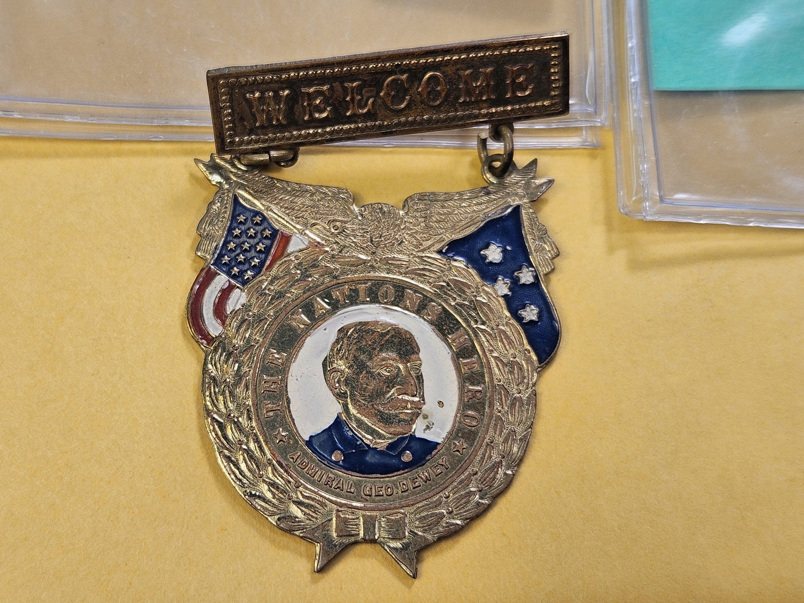 Two Admiral George Dewey Pins - 2