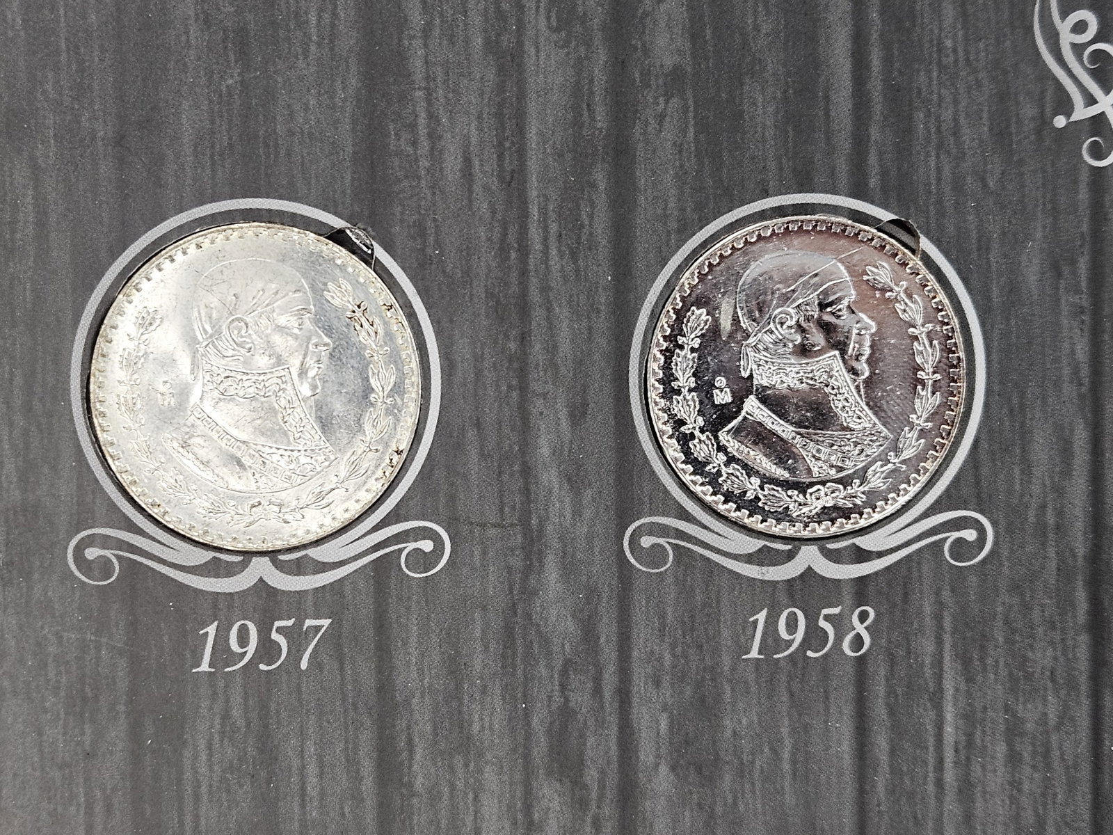 Almost Completed Mexican Silver Peso Book - 3