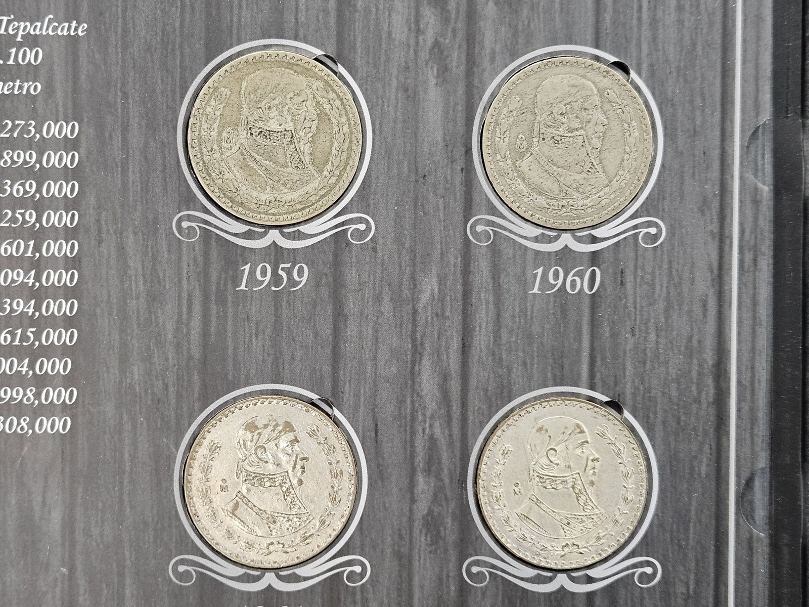 Almost Completed Mexican Silver Peso Book - 4