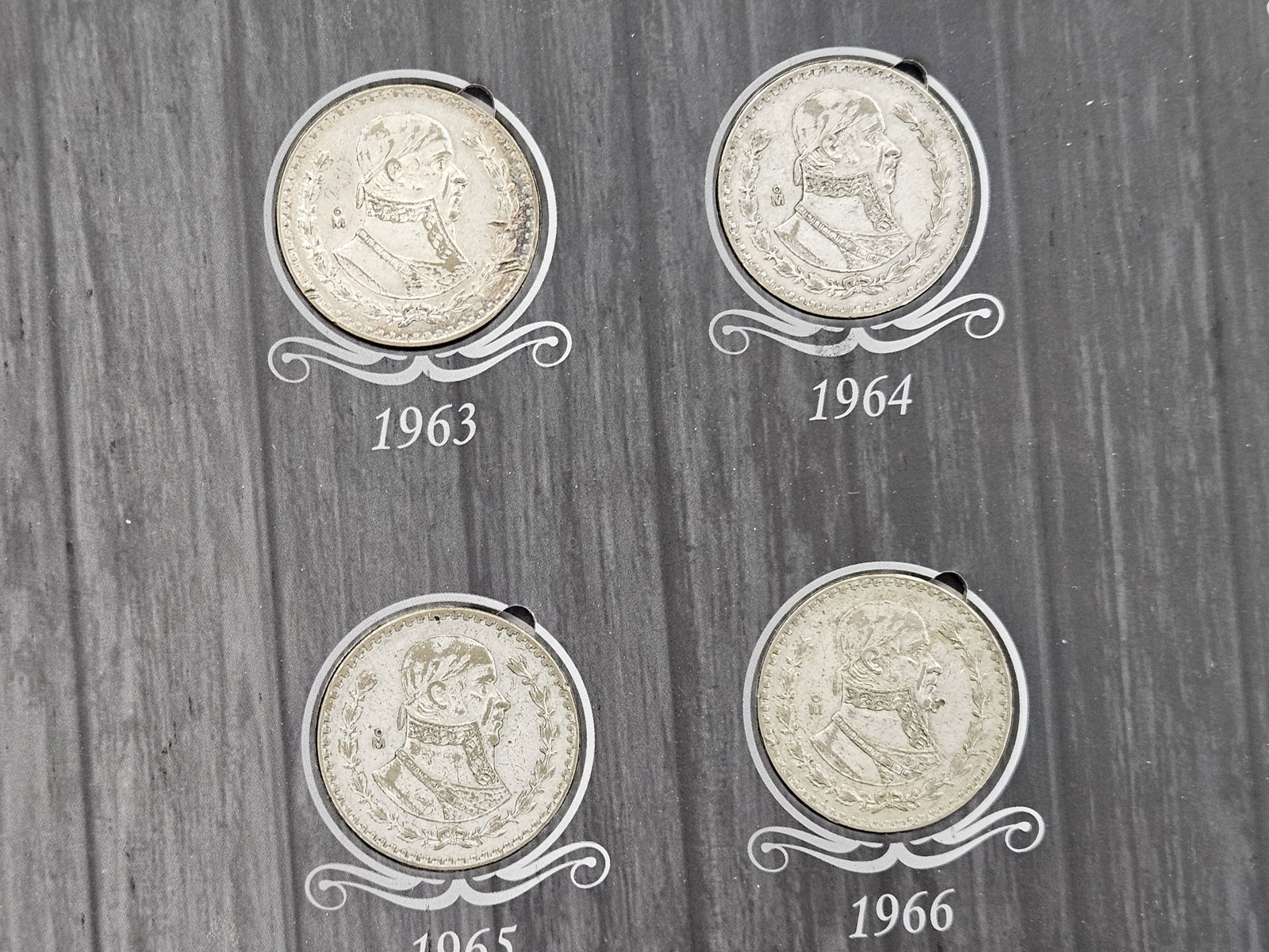 Almost Completed Mexican Silver Peso Book - 5