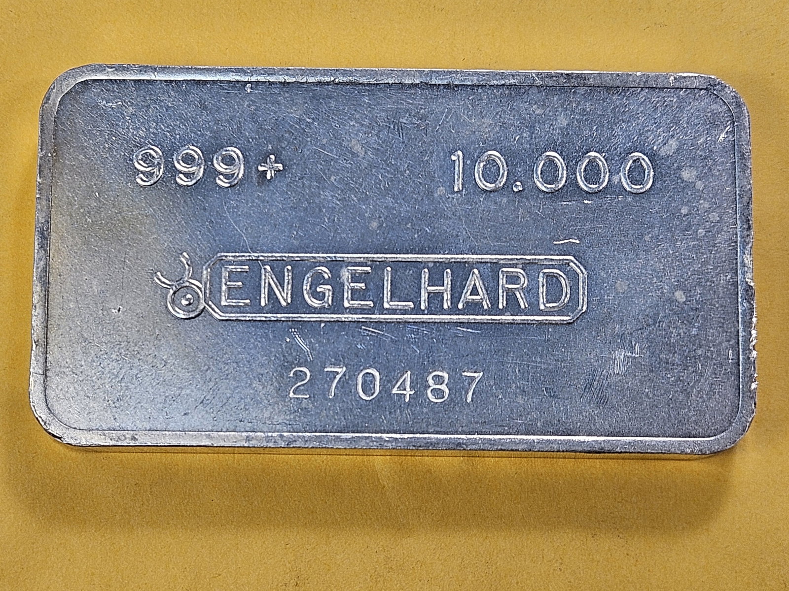 TEN Troy Ounce .999 Fine Silver Bar - 2