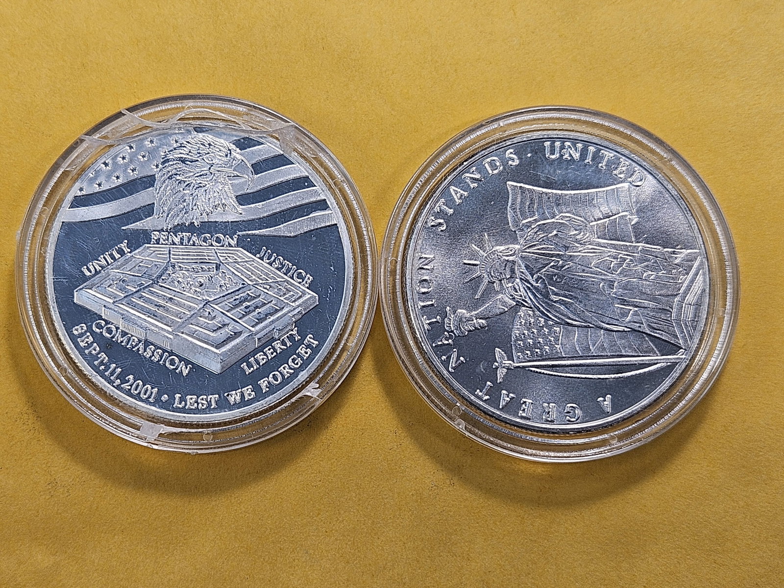 Two 1-Troy Ounce .999 Fine Silver Rounds - 2