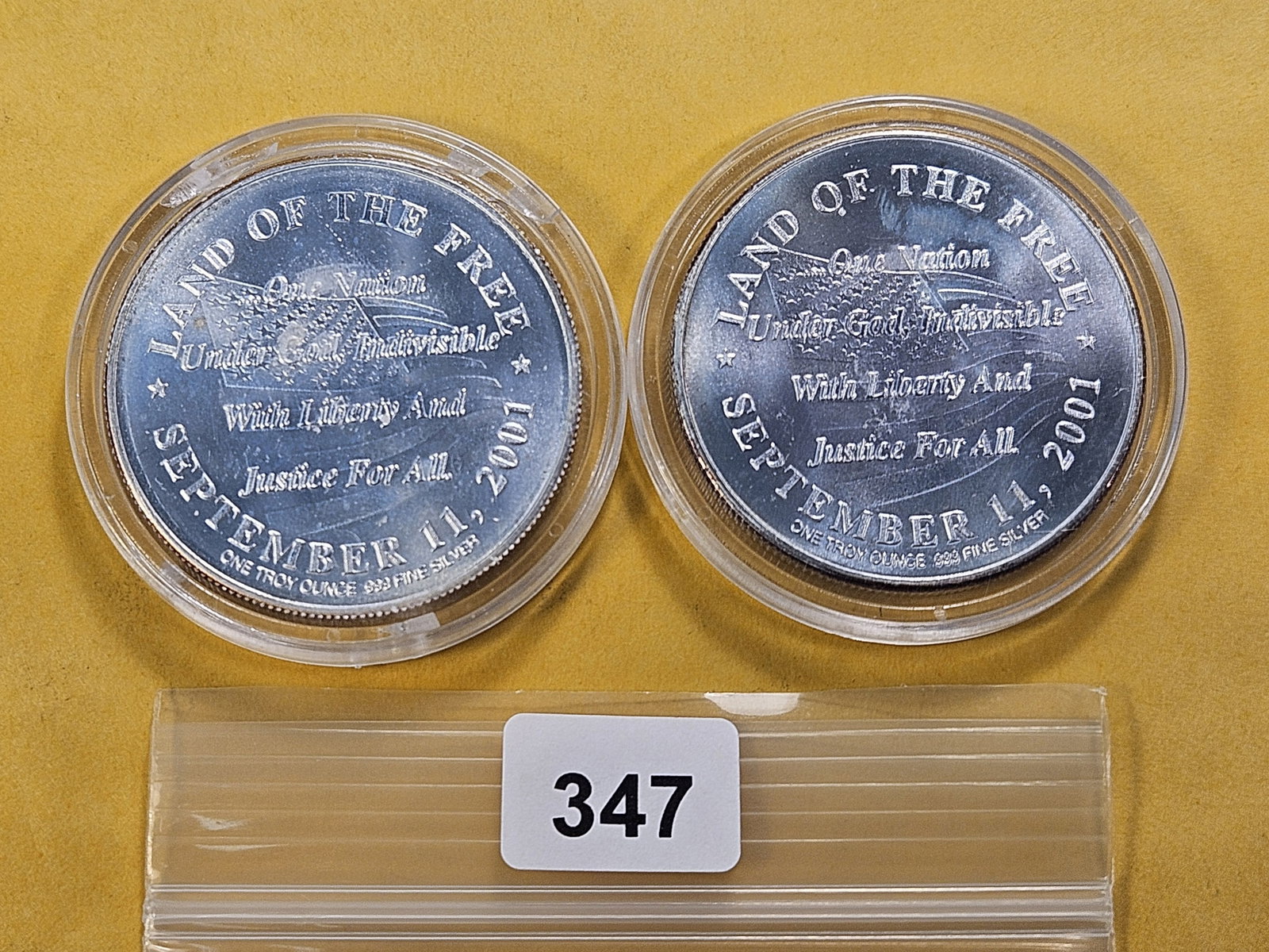 Two 1-Troy Ounce .999 Fine Silver Rounds - 3