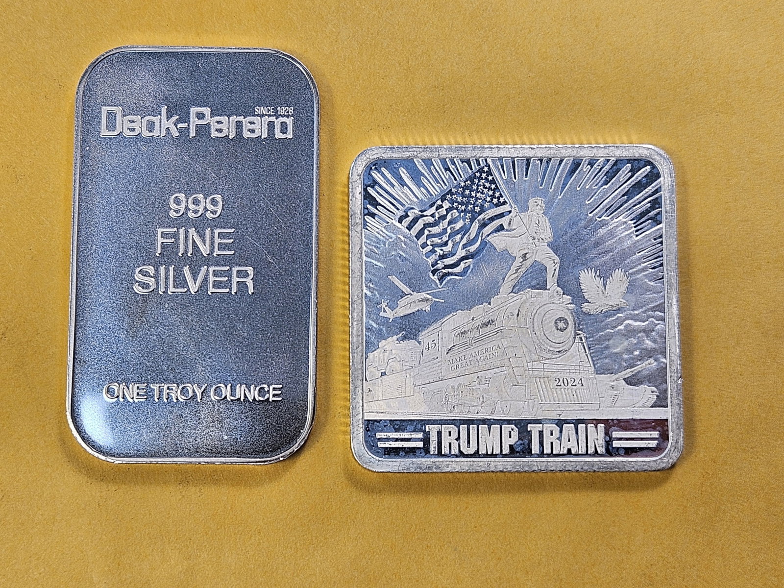 Two 1-Troy Ounce .999 Fine Silver Bars - 2