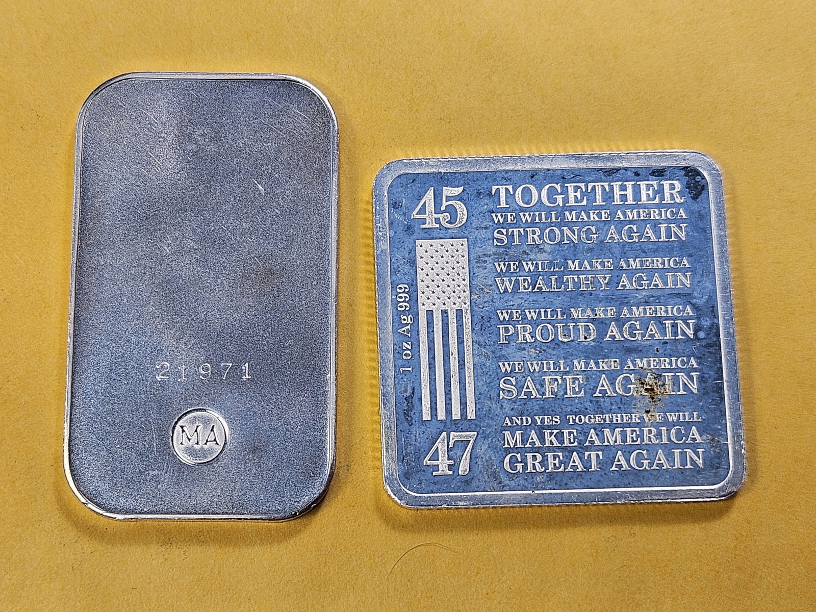 Two 1-Troy Ounce .999 Fine Silver Bars - 4