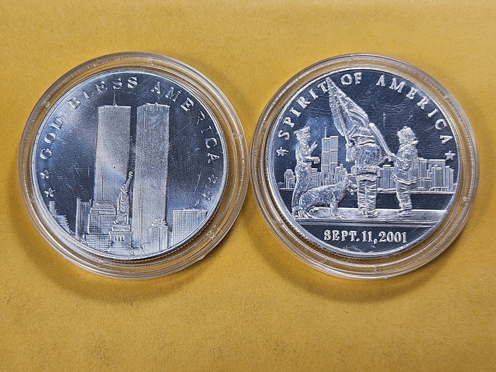 Two 1-Troy Ounce .999 Fine Silver Rounds - 2
