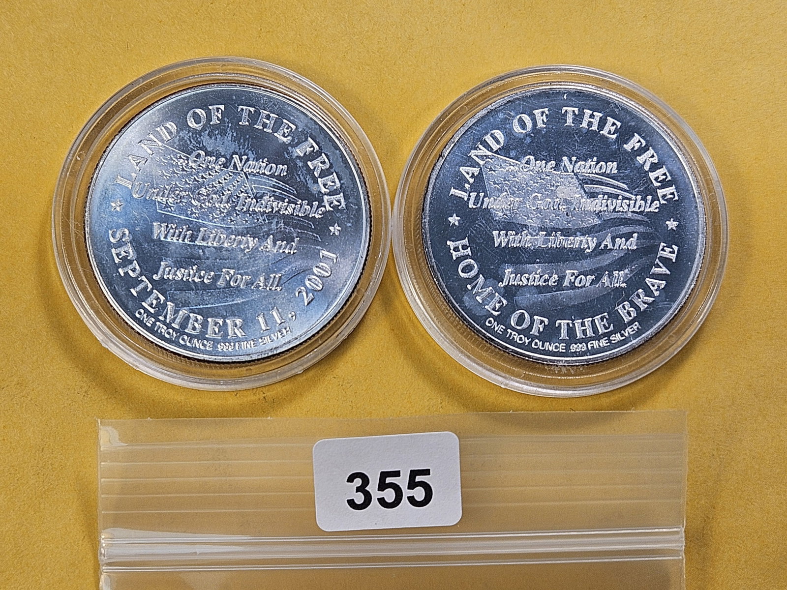 Two 1-Troy Ounce .999 Fine Silver Rounds - 3
