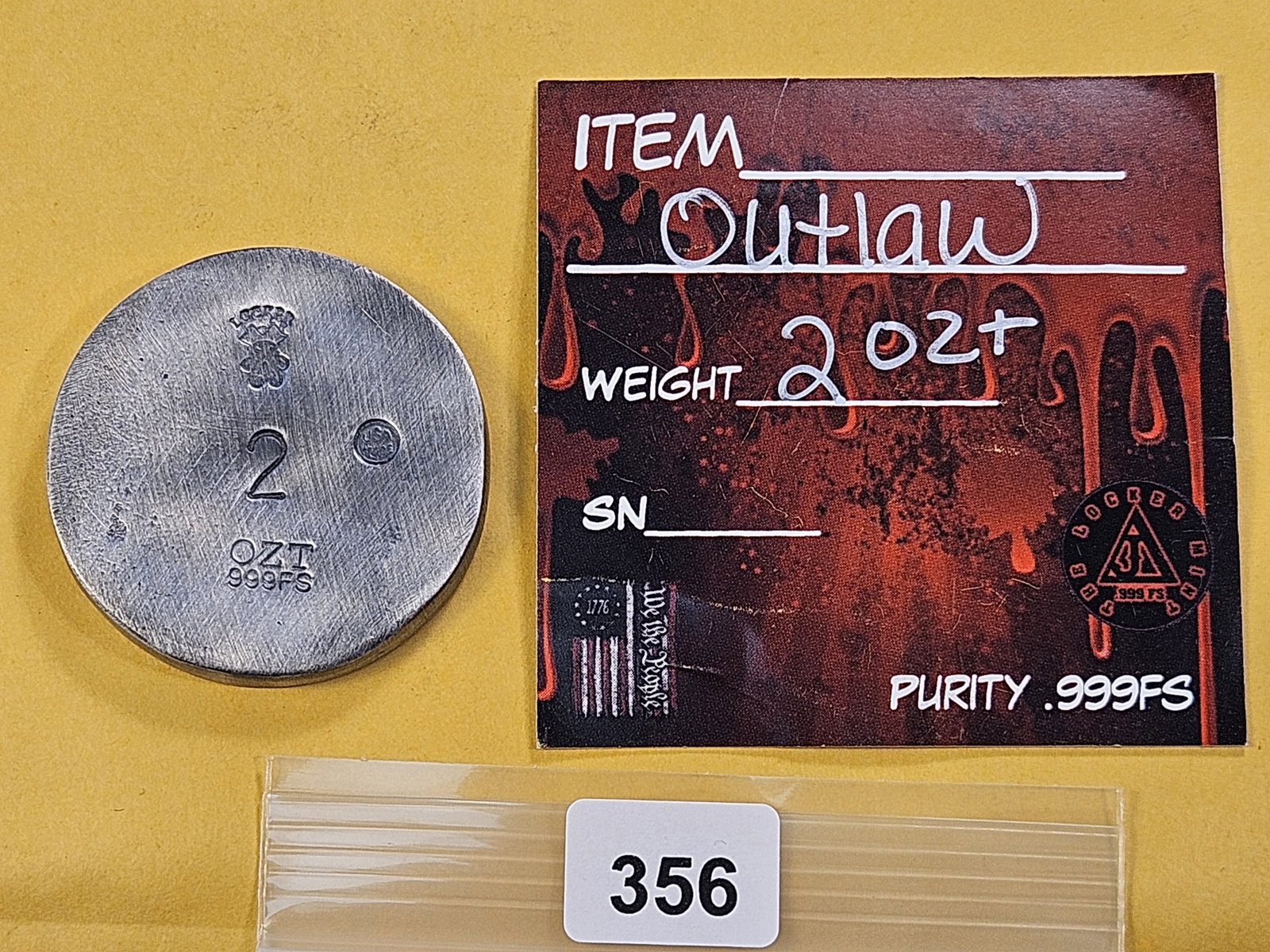 One 2-Troy Ounce .999 Fine Silver Round - 3