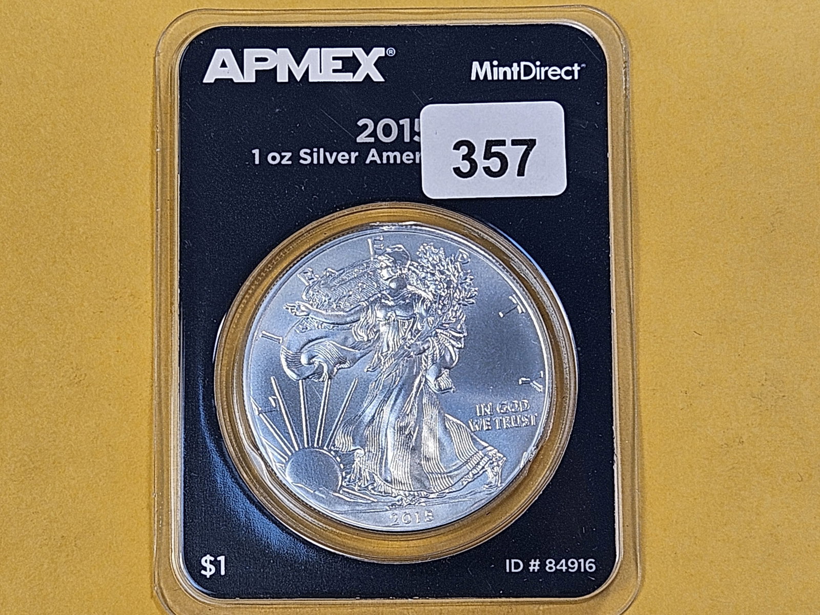And last but not least, a GEM Brilliant Uncirculated 2015 American Silver Eagle - 2