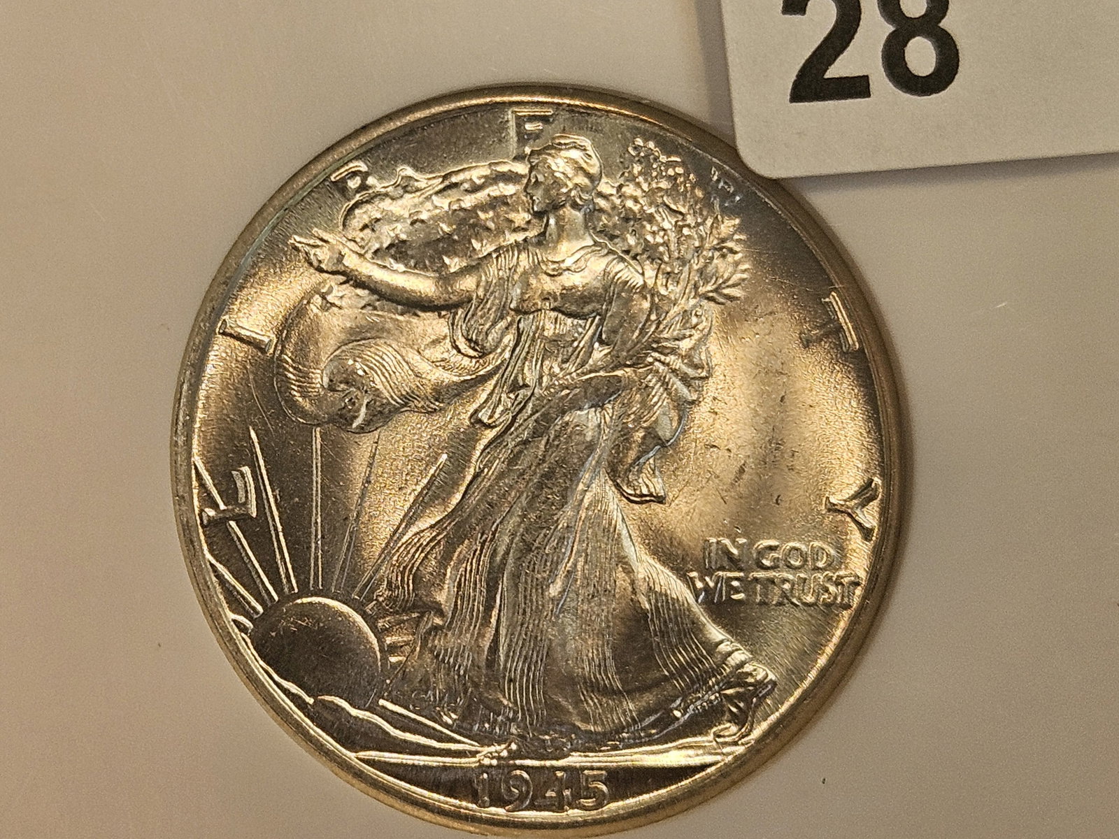 GEM! NGC 1945-D Walking Liberty Half Dollar in Mint State 65 - 4