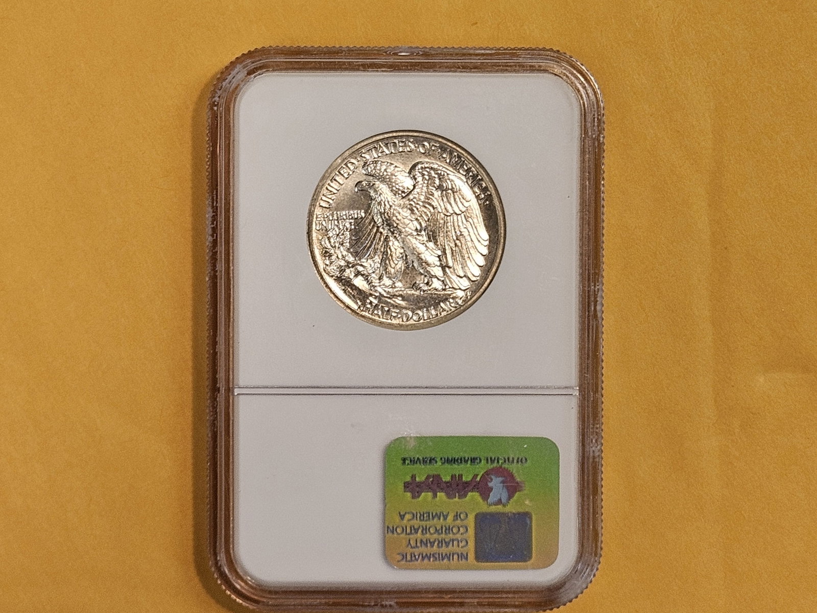 GEM! NGC 1945-D Walking Liberty Half Dollar in Mint State 65 - 5