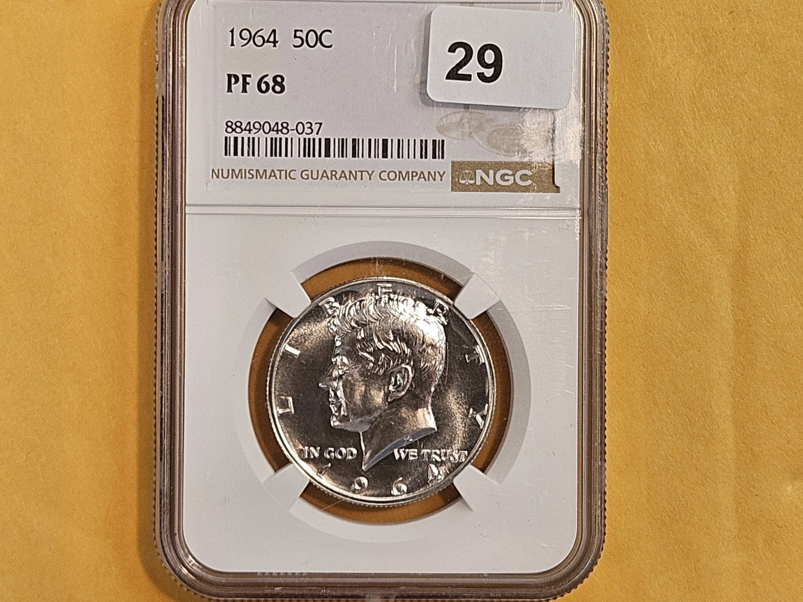 Superb GEM! NGC 1964 Kennedy silver Half Dollar in Proof 68 - 2