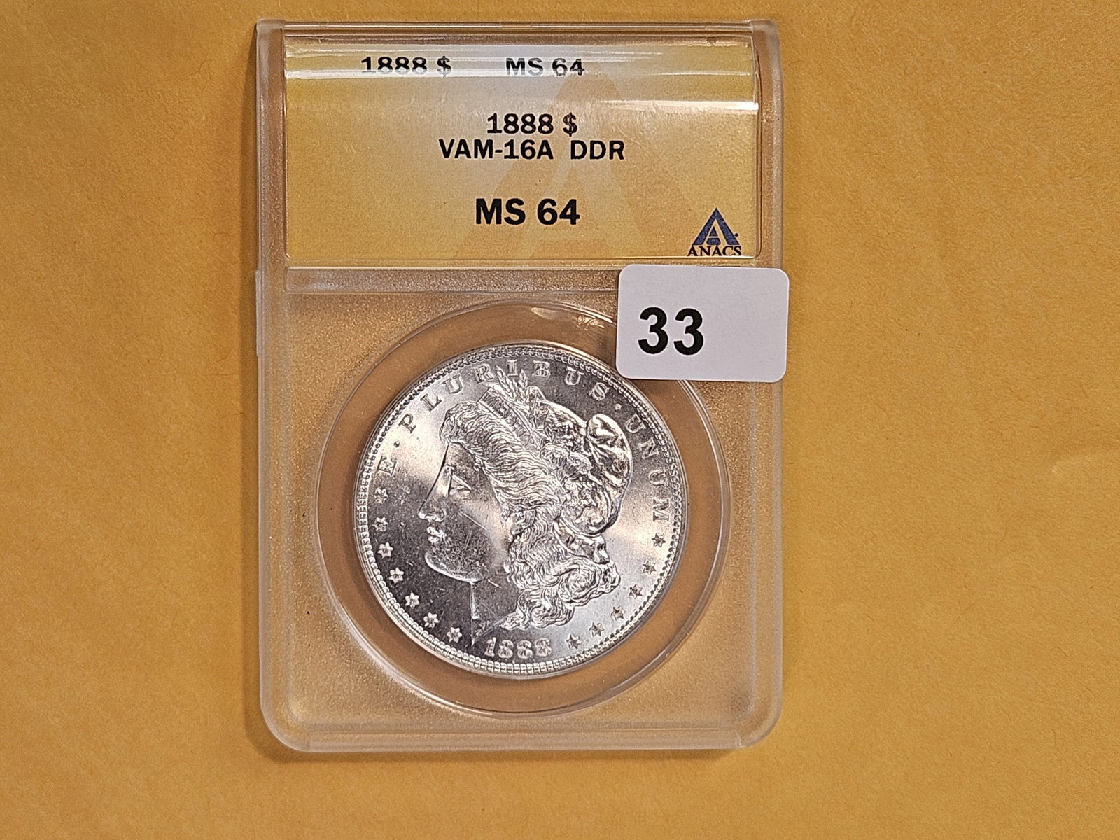 VARIETY! ANACS 1888 Morgan Dollar in Mint State 64 - 2