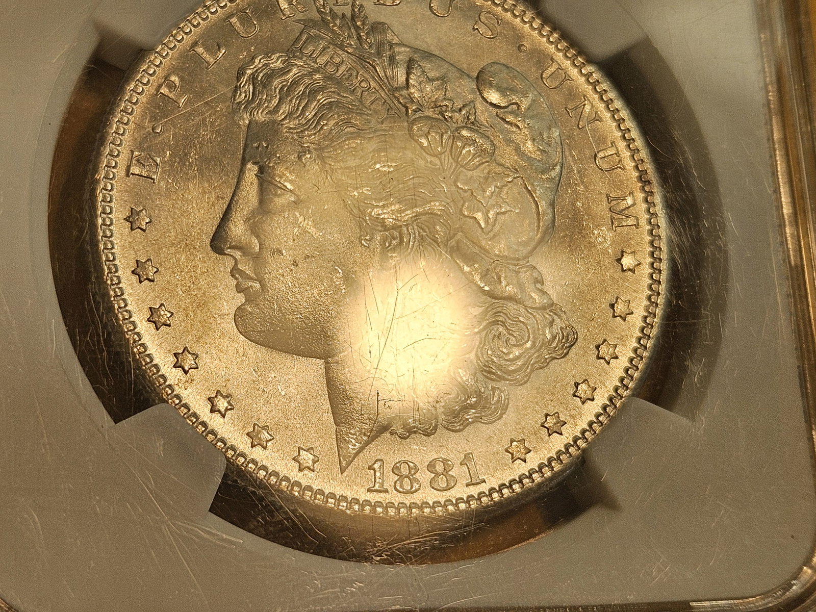 GEM! NGC 1881-S Morgan Dollar in Mint State 66 - 3