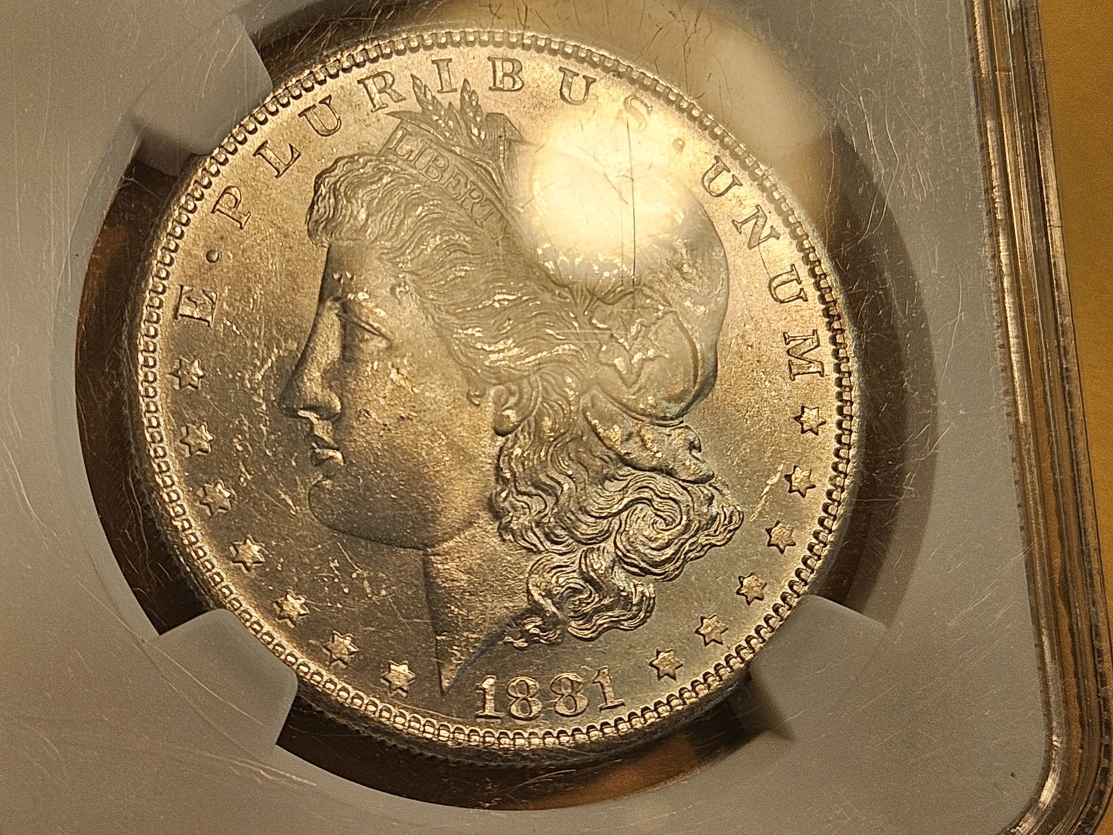 GEM! NGC 1881-S Morgan Dollar in Mint State 66 - 4