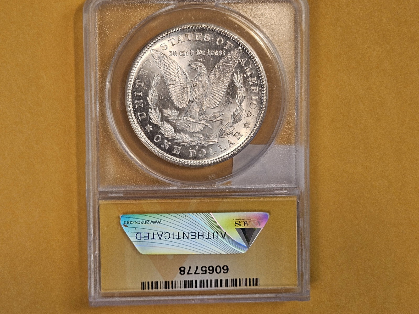 VARIETY! ANACS 1878-S Morgan Dollar in Mint State 62 - 3