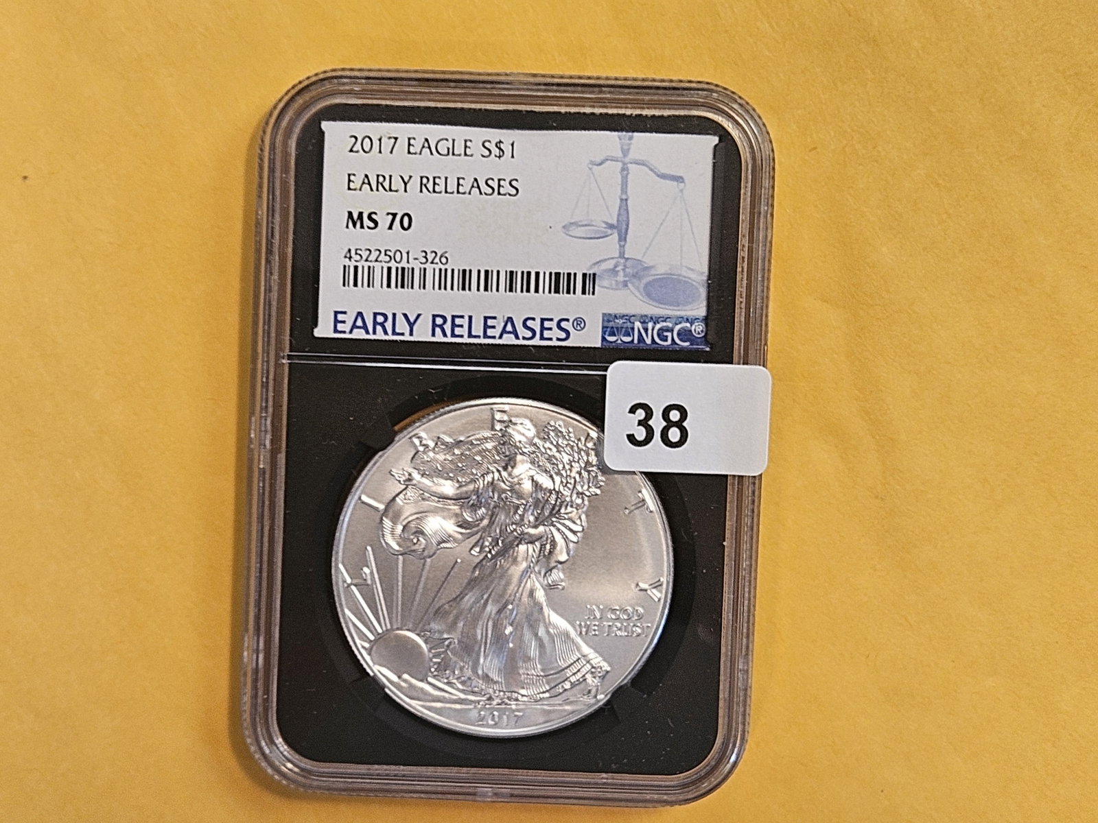 PERFECT! NGC 2017 American silver Eagle in Mint State 70 - 2