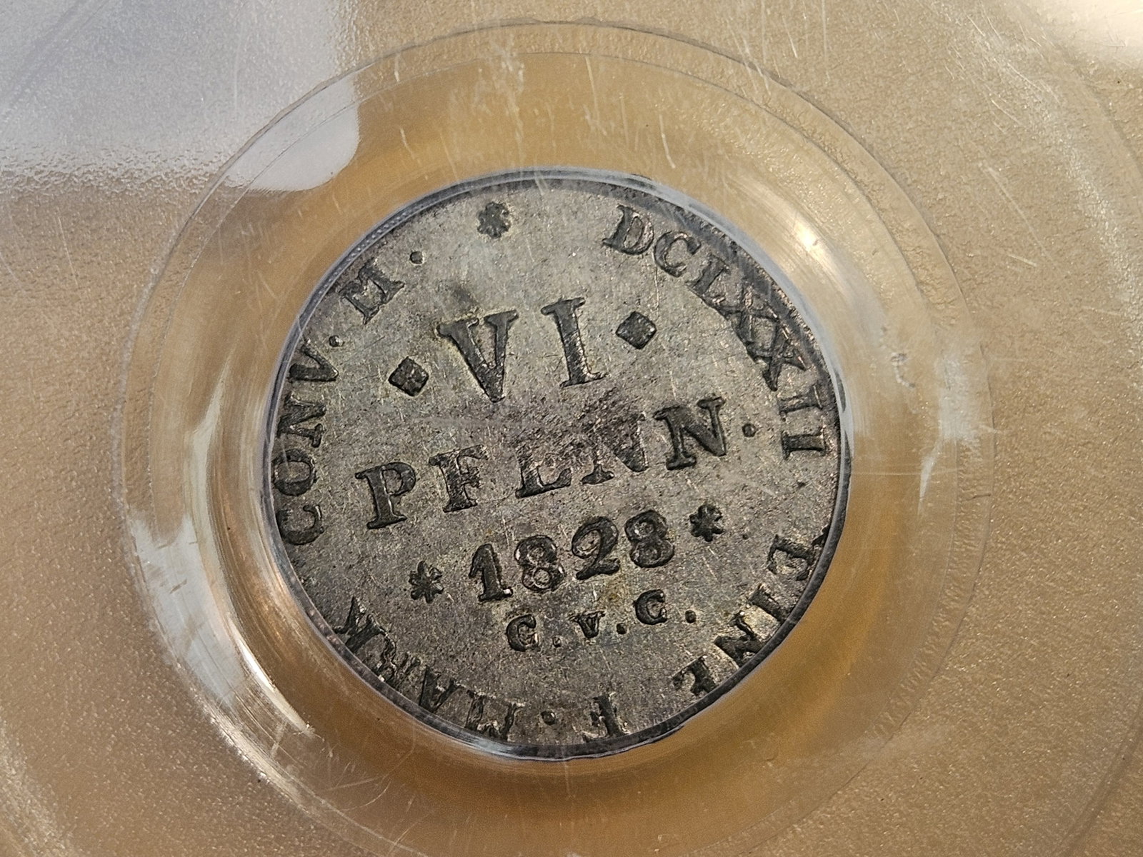 PCGS 1828 CVC Brunswick-Wolfenburg 6 pfenning - 4