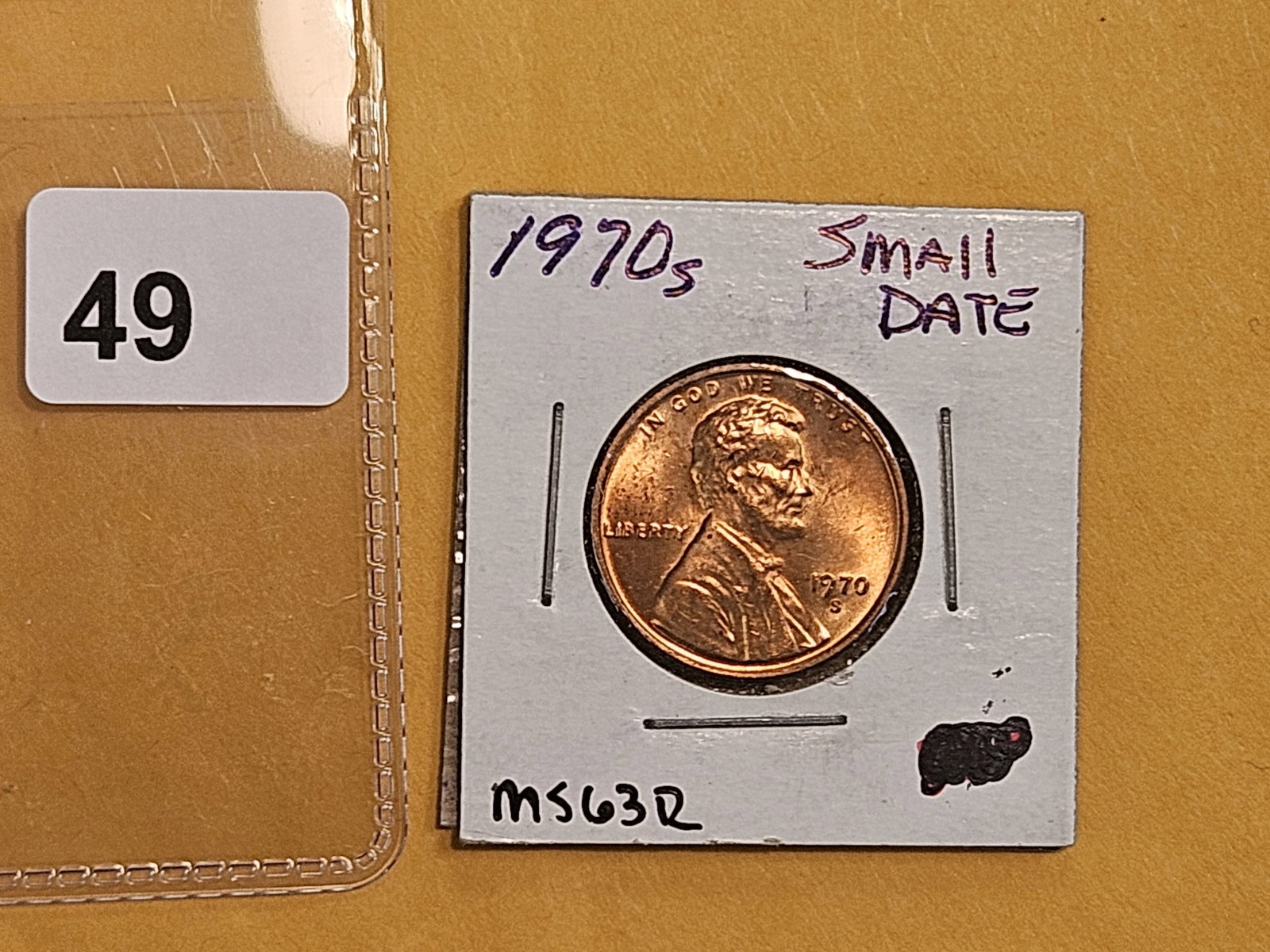 Key Variety! Choice Brilliant Uncirculated plus RED 1970-S Lincoln Cent - 2