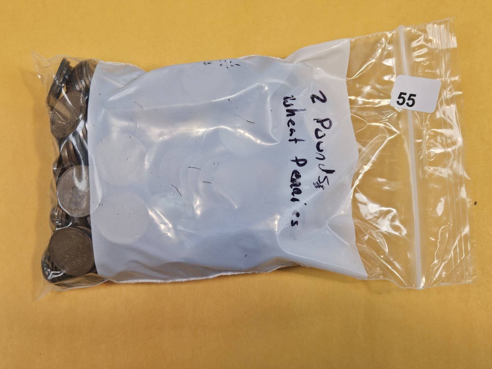 TWO Pounds of Wheat Cents: All from across the counter. We just put them in 2 pound bags. Unchecked by us