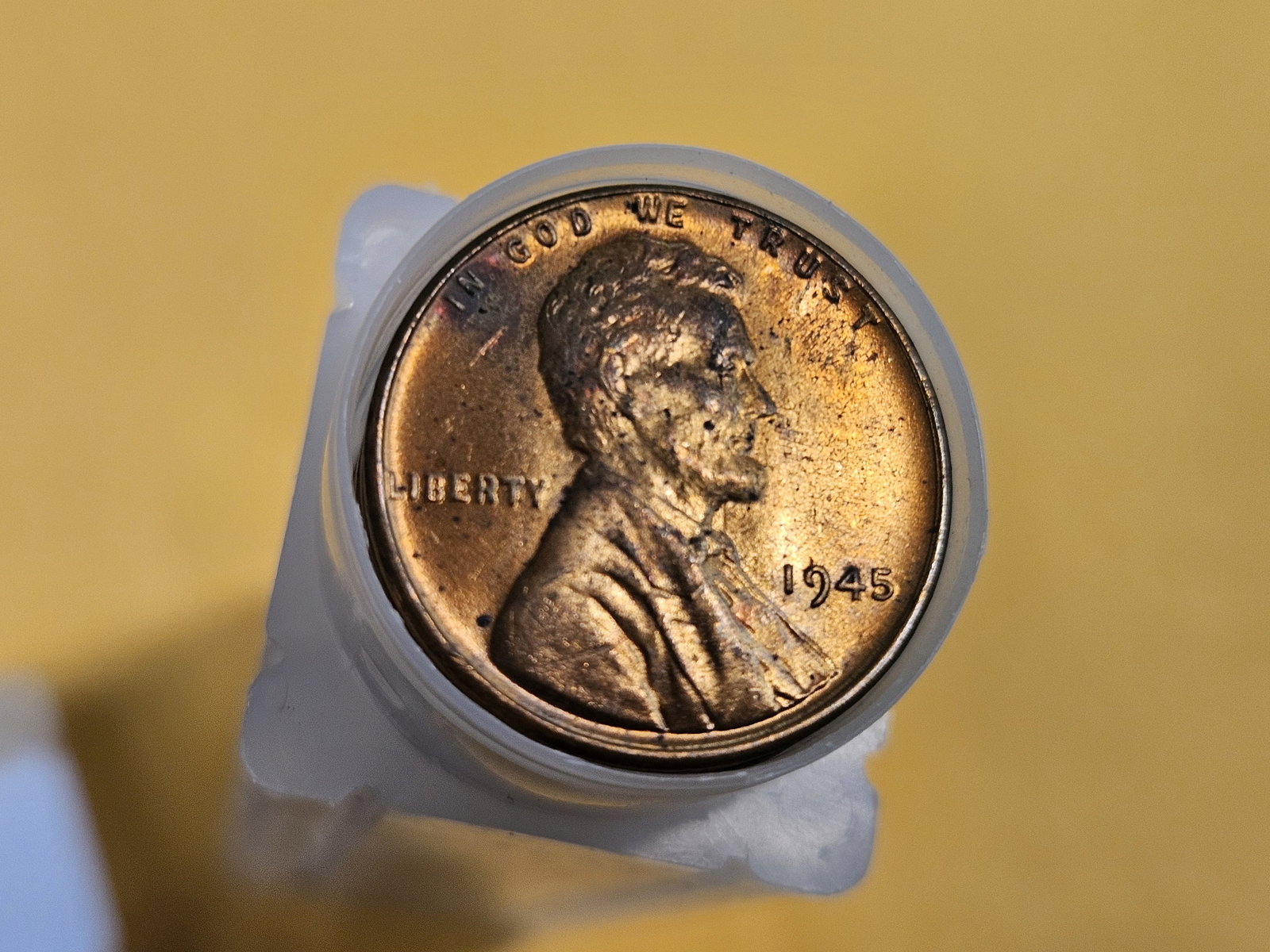 Brilliant Uncirculated Roll of 1945 Wheat cents - 2