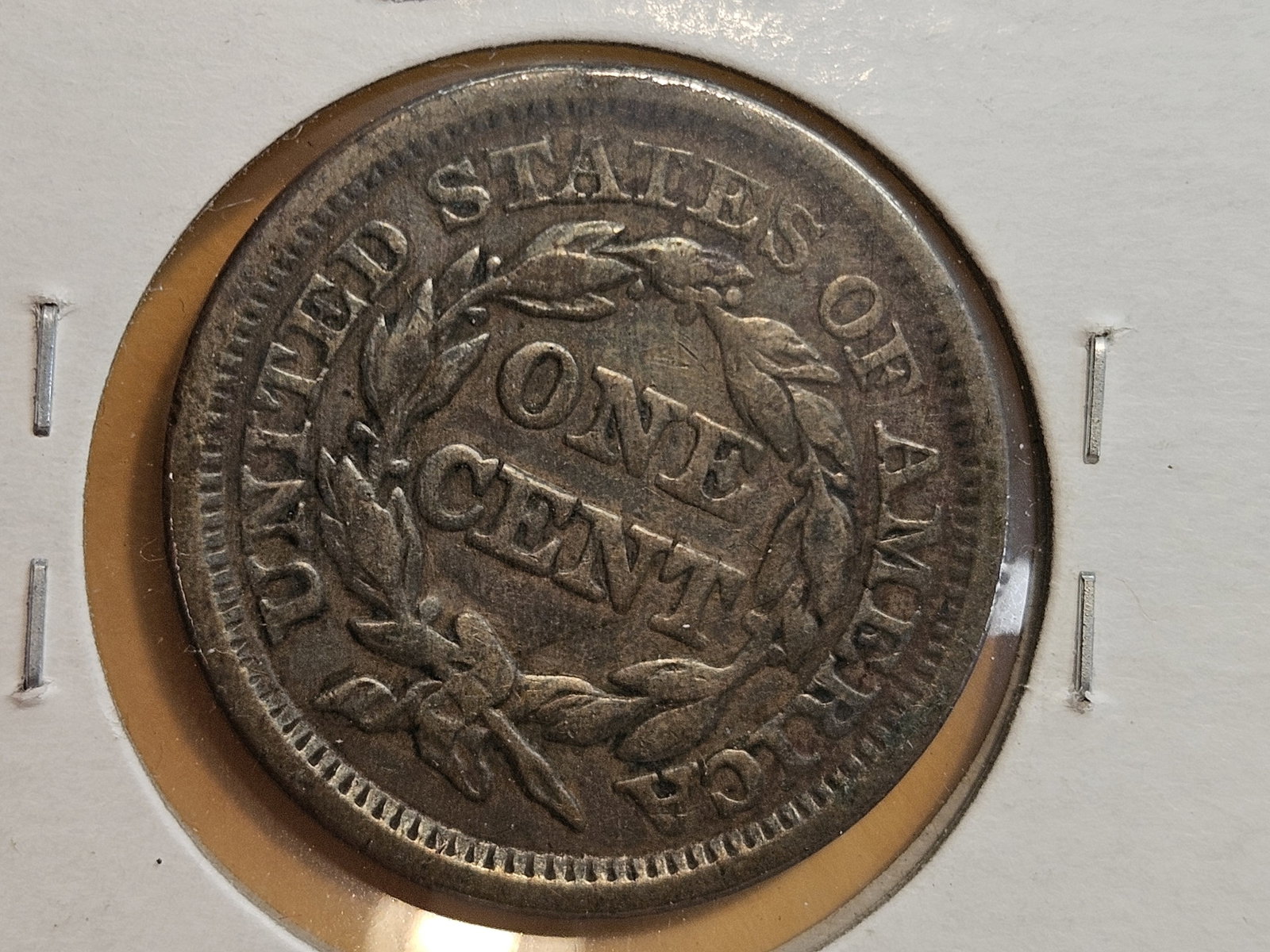 1847 Braided Hair large Cent - 3