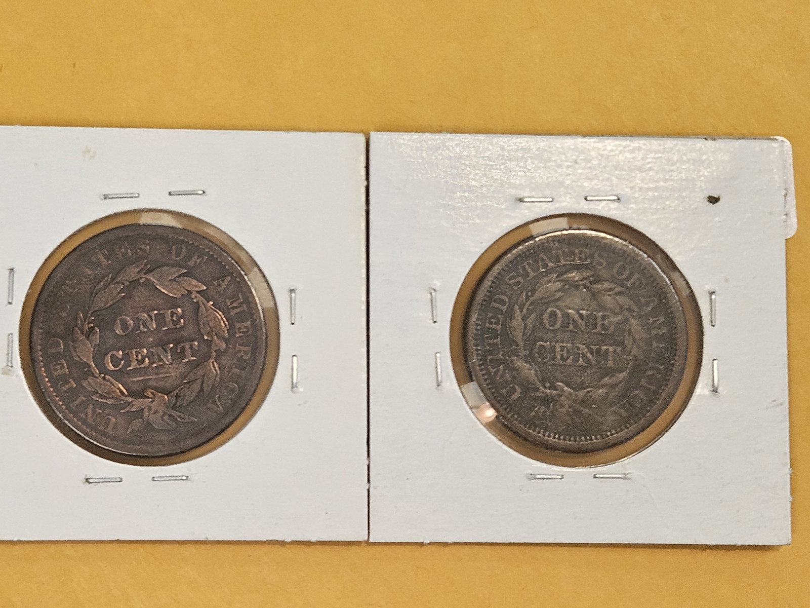 1837 and 1855 Large Cents - 3