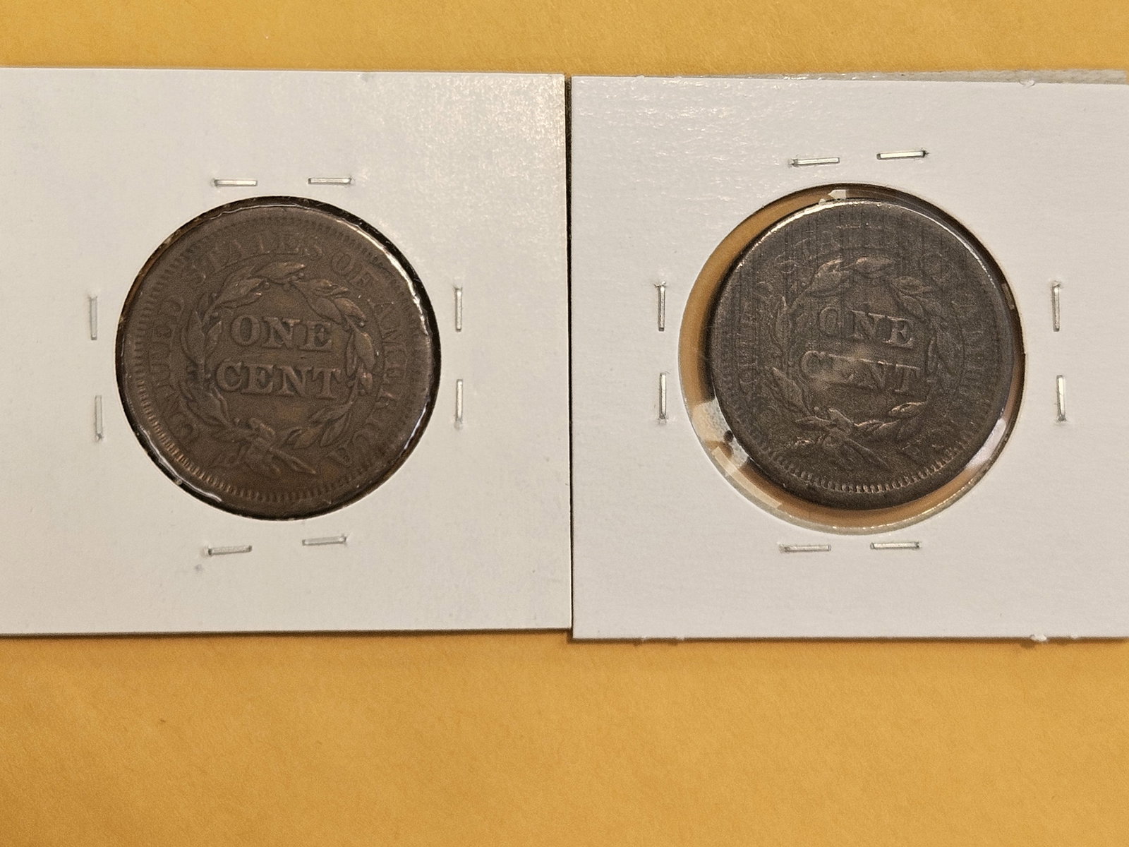 1848 and 1850 Braided Hair Large Cents - 3