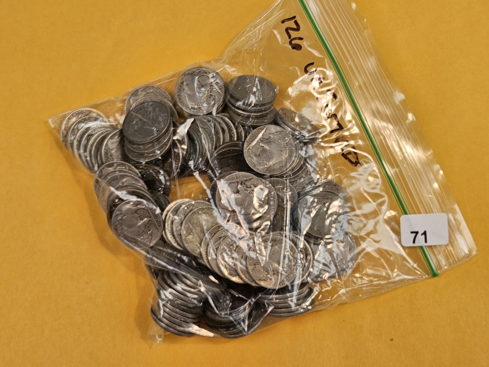 One Hundred Twenty-six Buffalo Nickels: From dealer. He said they were unsorted. Unsearched by us