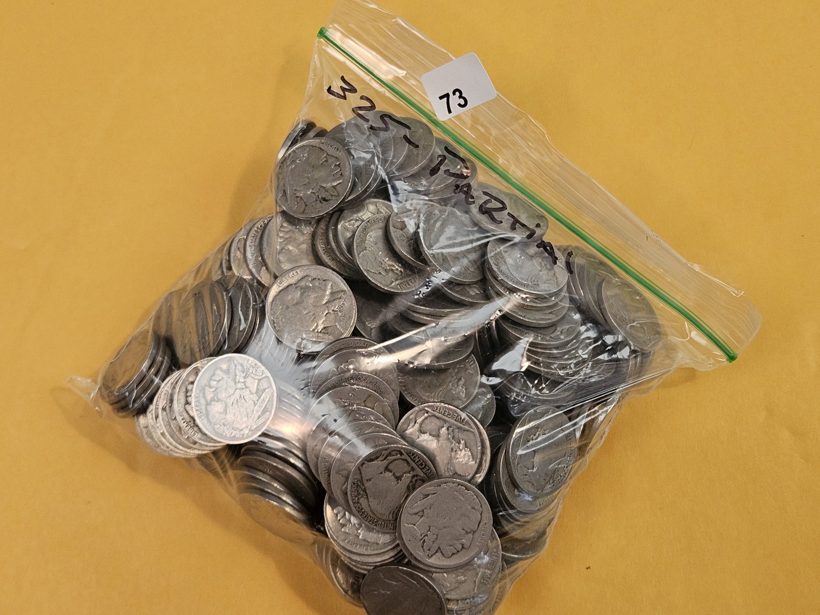 THREE Hundred Twenty-five Buffalo Nickels: Partial Dates