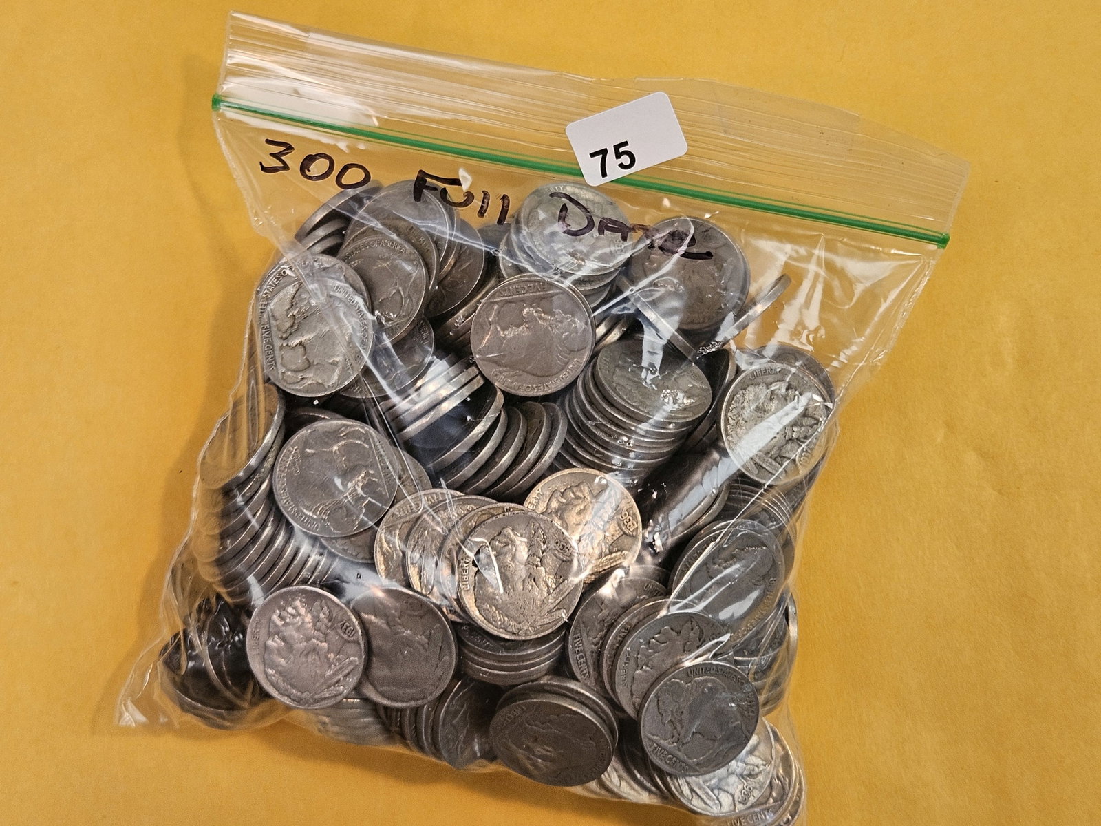 THREE Hundred Buffalo Nickels: FULL DATES