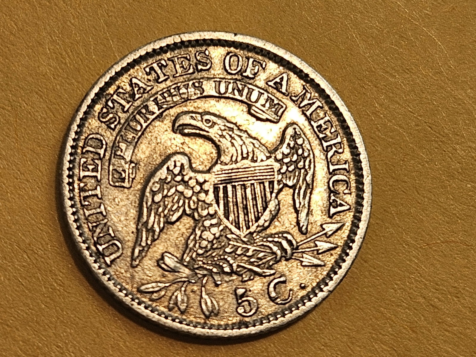 About Uncirculated 1831 Capped Bust Half Dime - 5