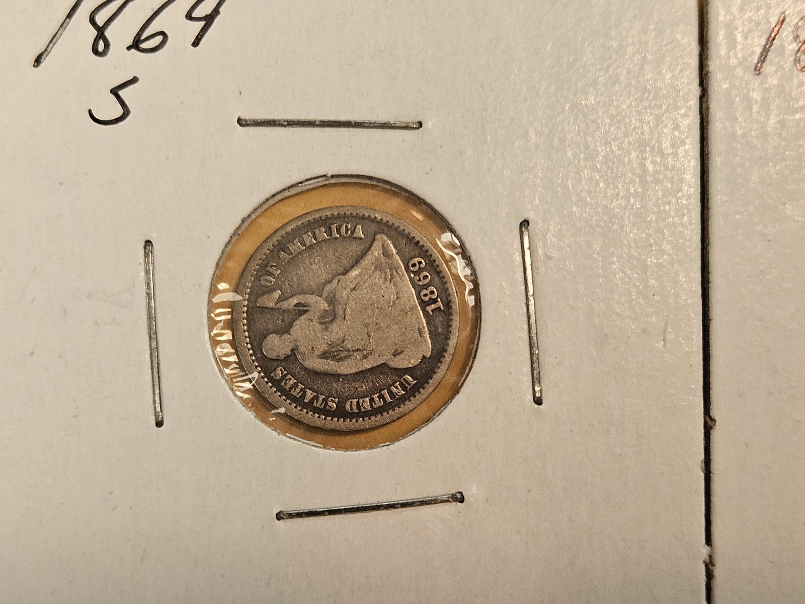 Three Seated Liberty silver Half-Dimes - 2