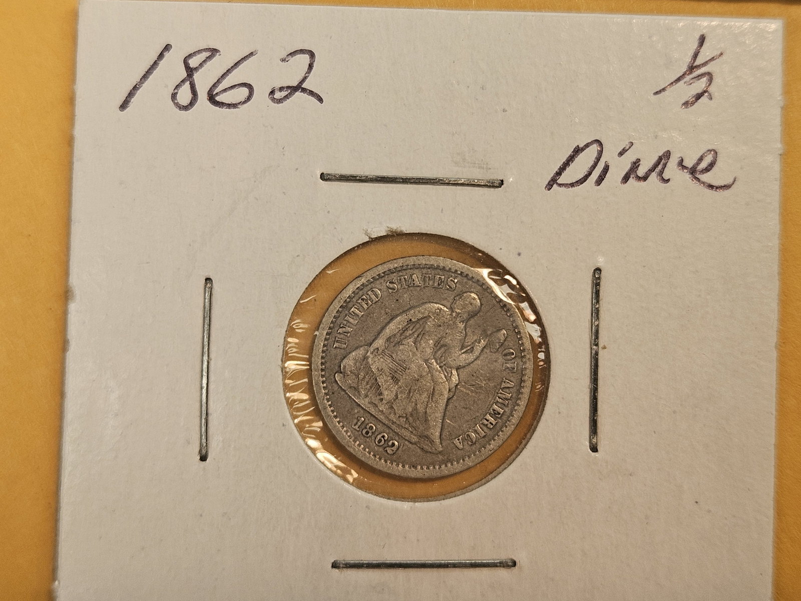 Three Seated Liberty silver Half-Dimes - 4