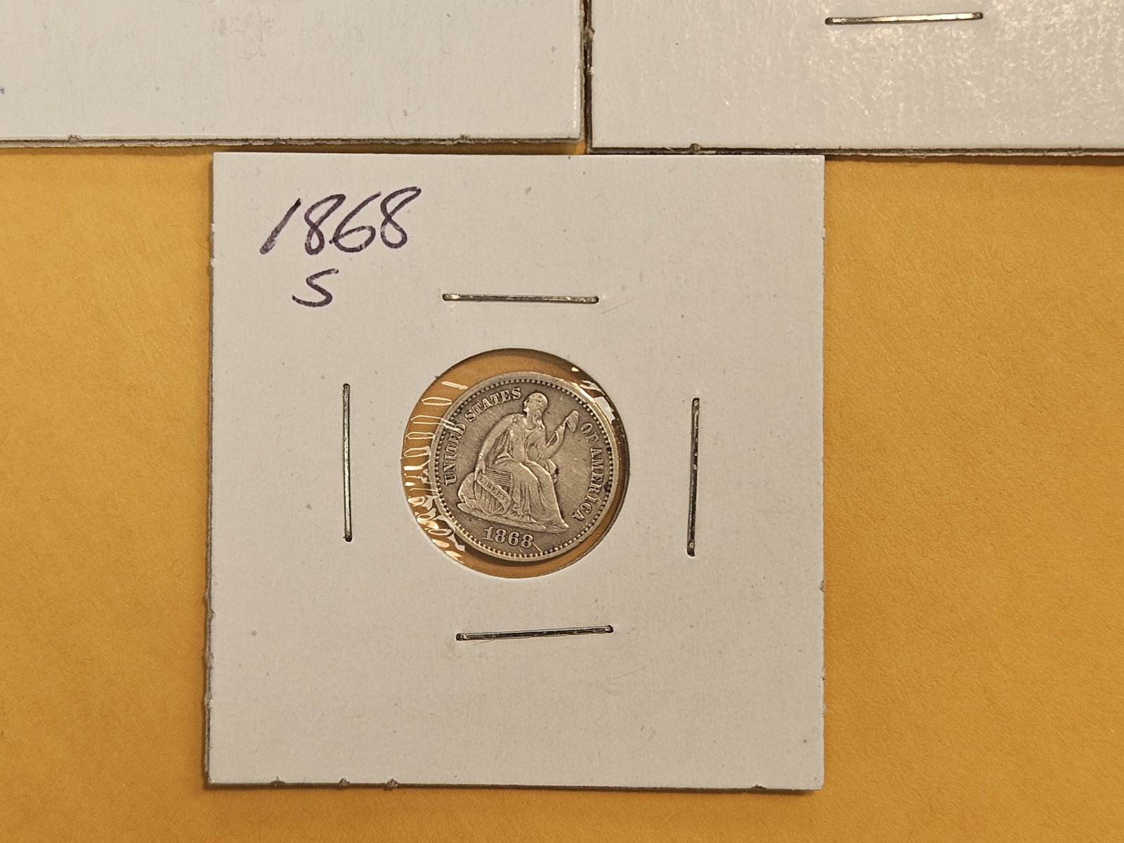 Three Seated Liberty silver Half-Dimes - 3