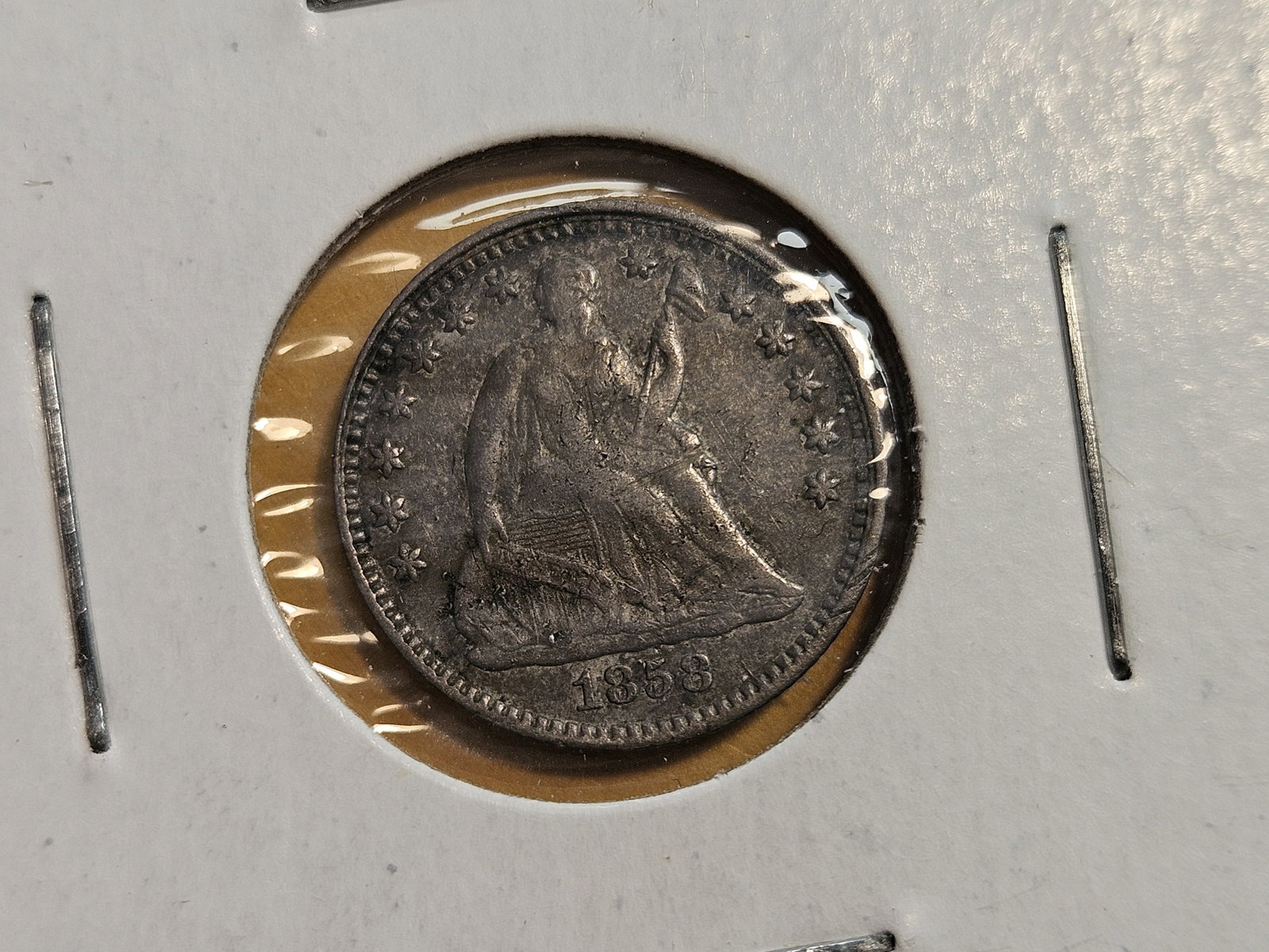 Three Seated Liberty silver Half-Dimes - 2