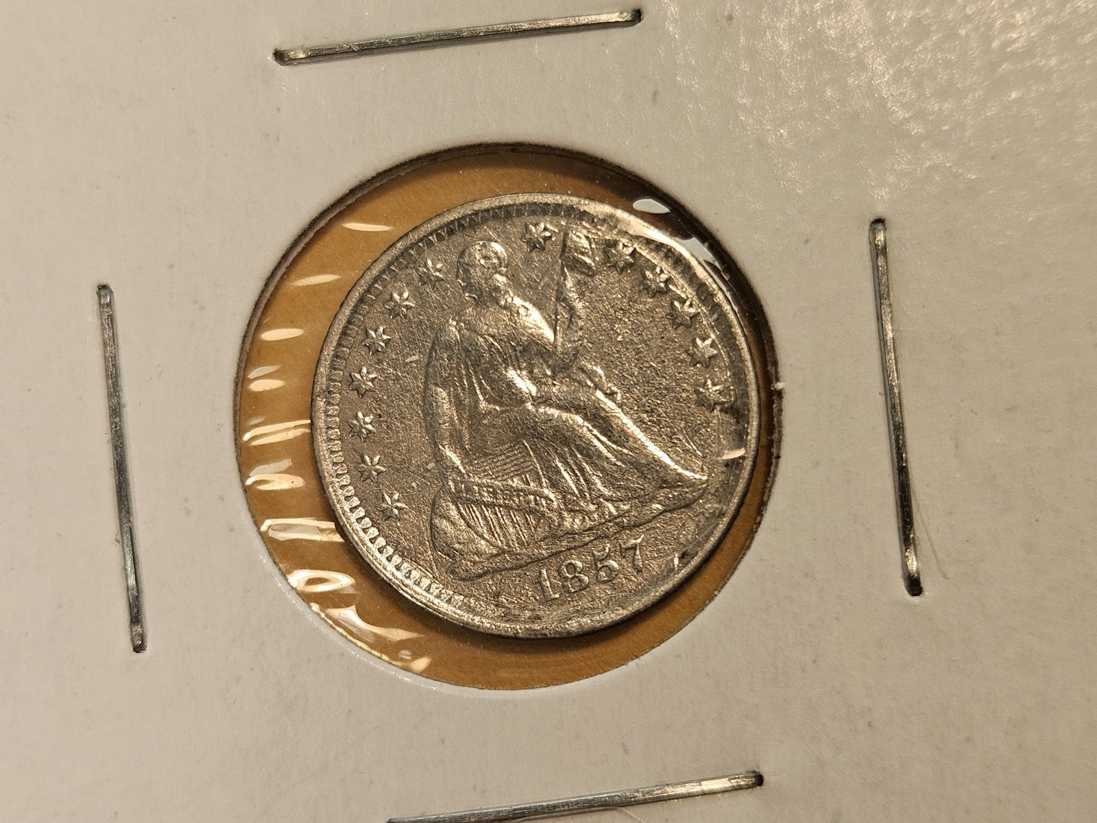 Three Seated Liberty silver Half-Dimes - 3