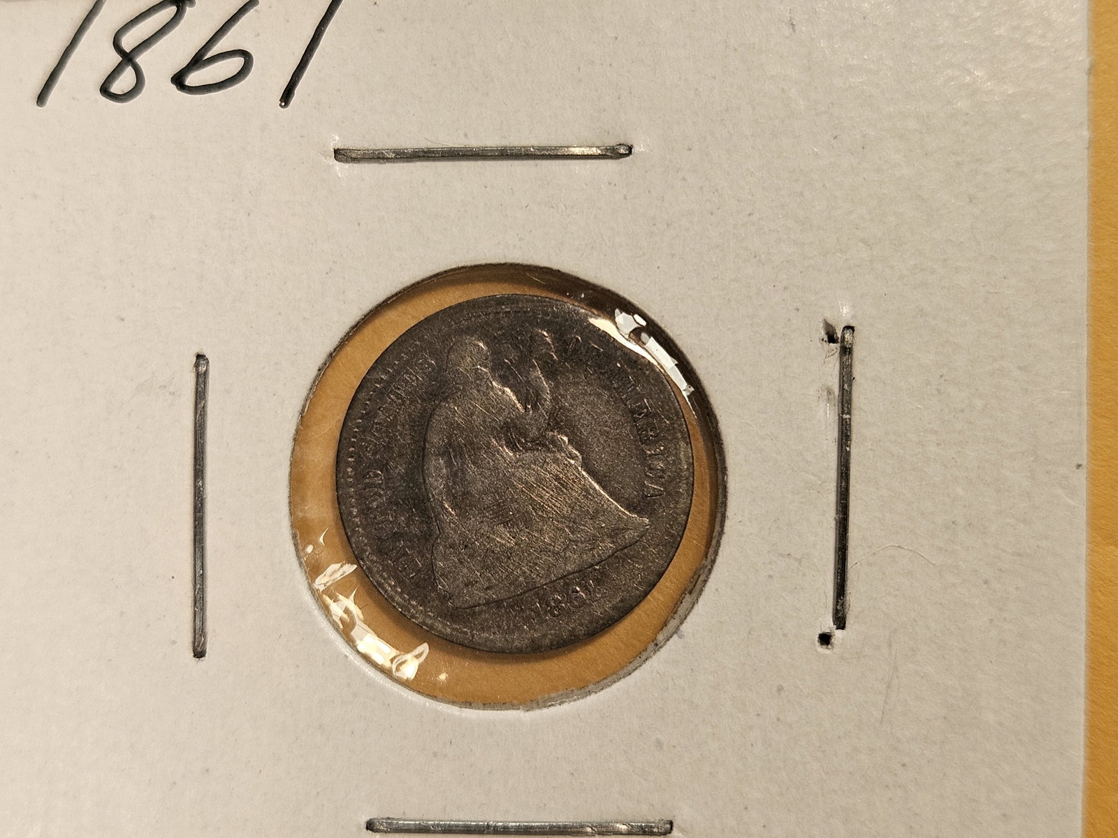 Three Seated Liberty silver Half-Dimes - 4