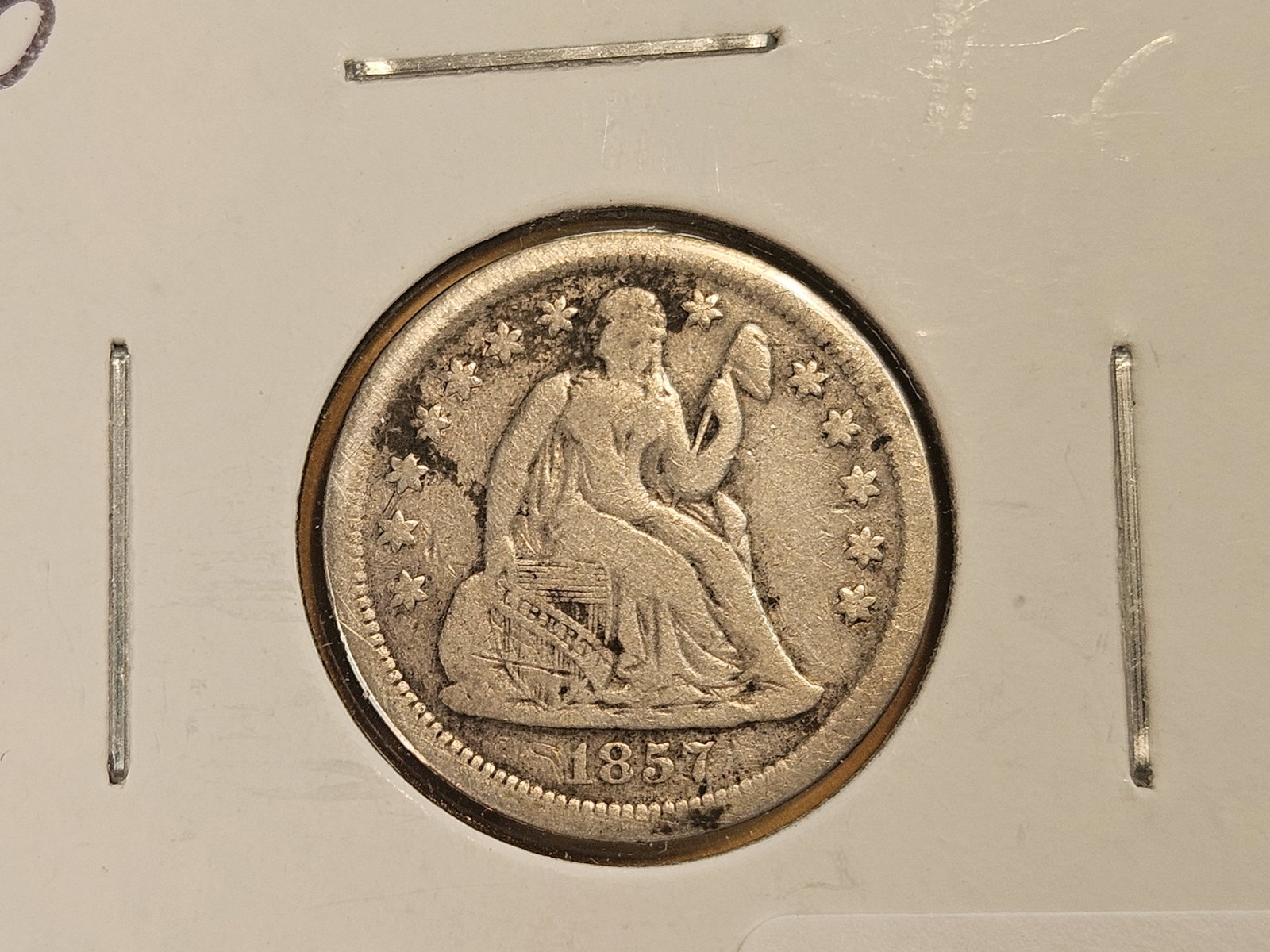 1854 and 1857-O Seated Liberty Silver Dimes - 4