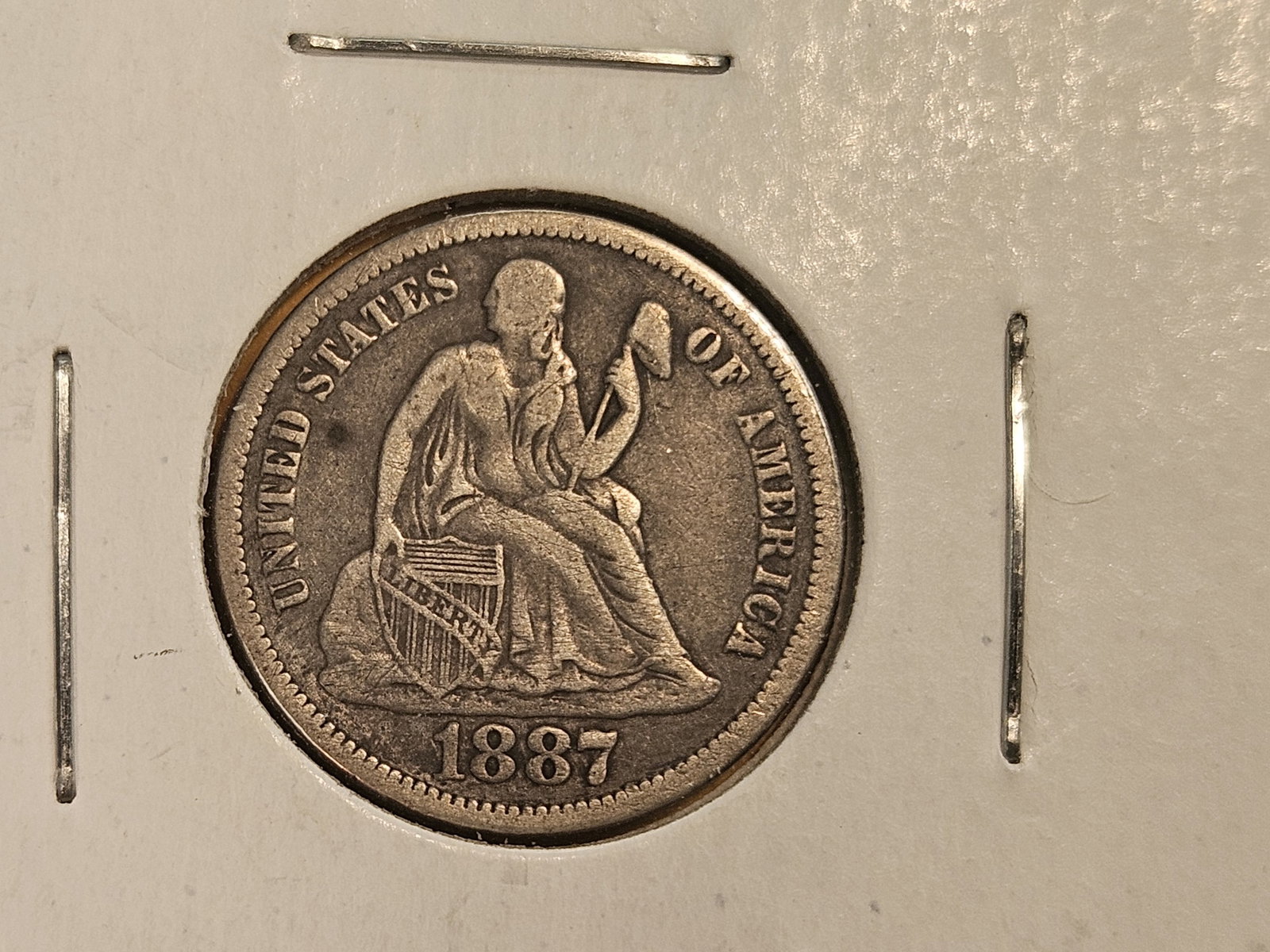 1887 and 1888 Seated Liberty Silver Dimes - 2
