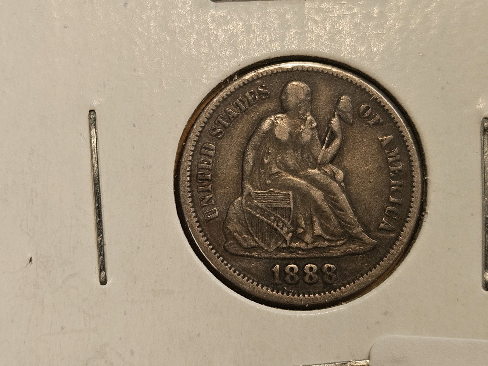 1887 and 1888 Seated Liberty Silver Dimes - 4