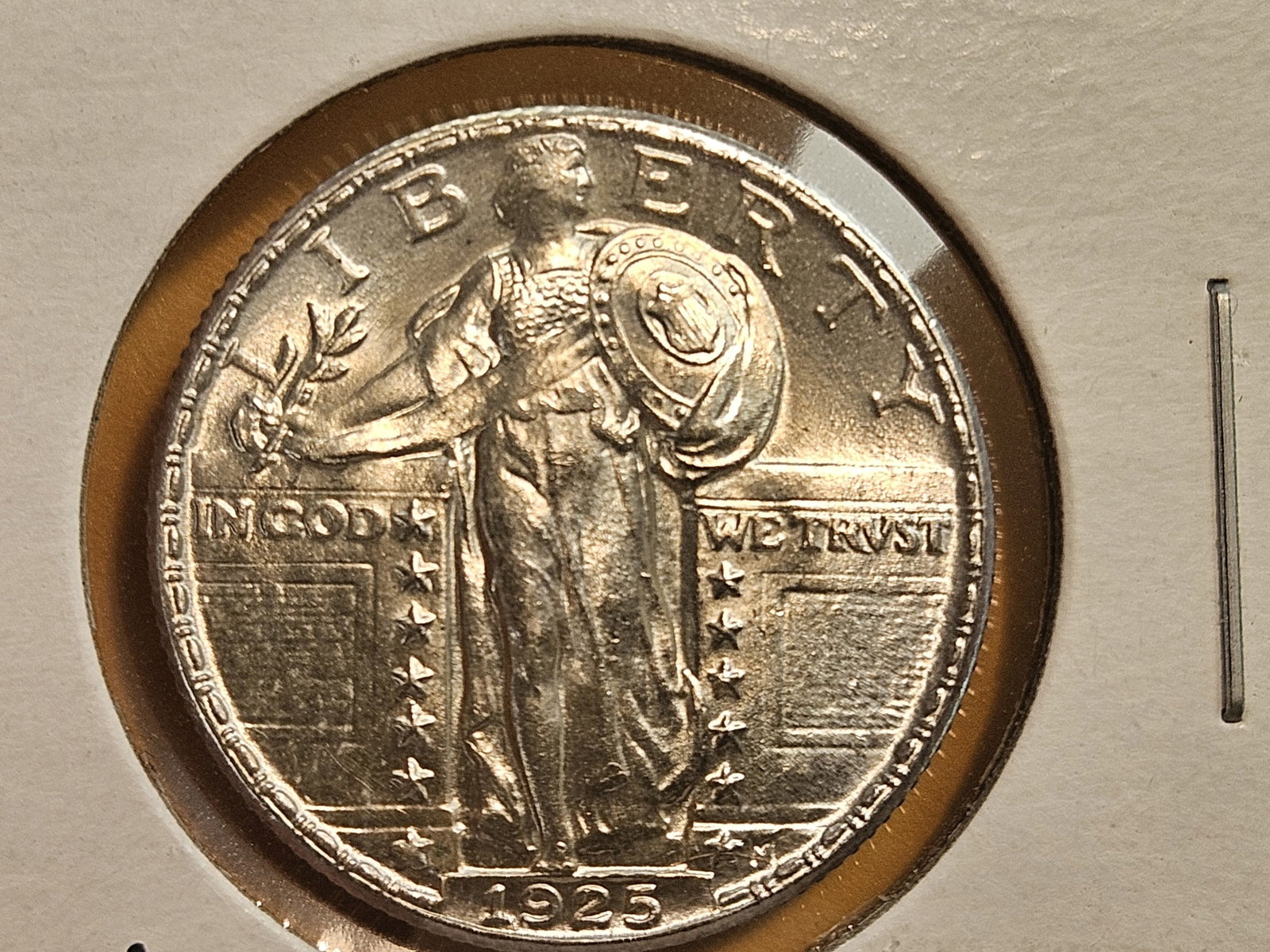 ** GEM to Superb GEM Brilliant Uncirculated 1925 Standing Liberty Quarter: Gorgeously Bright Luster!