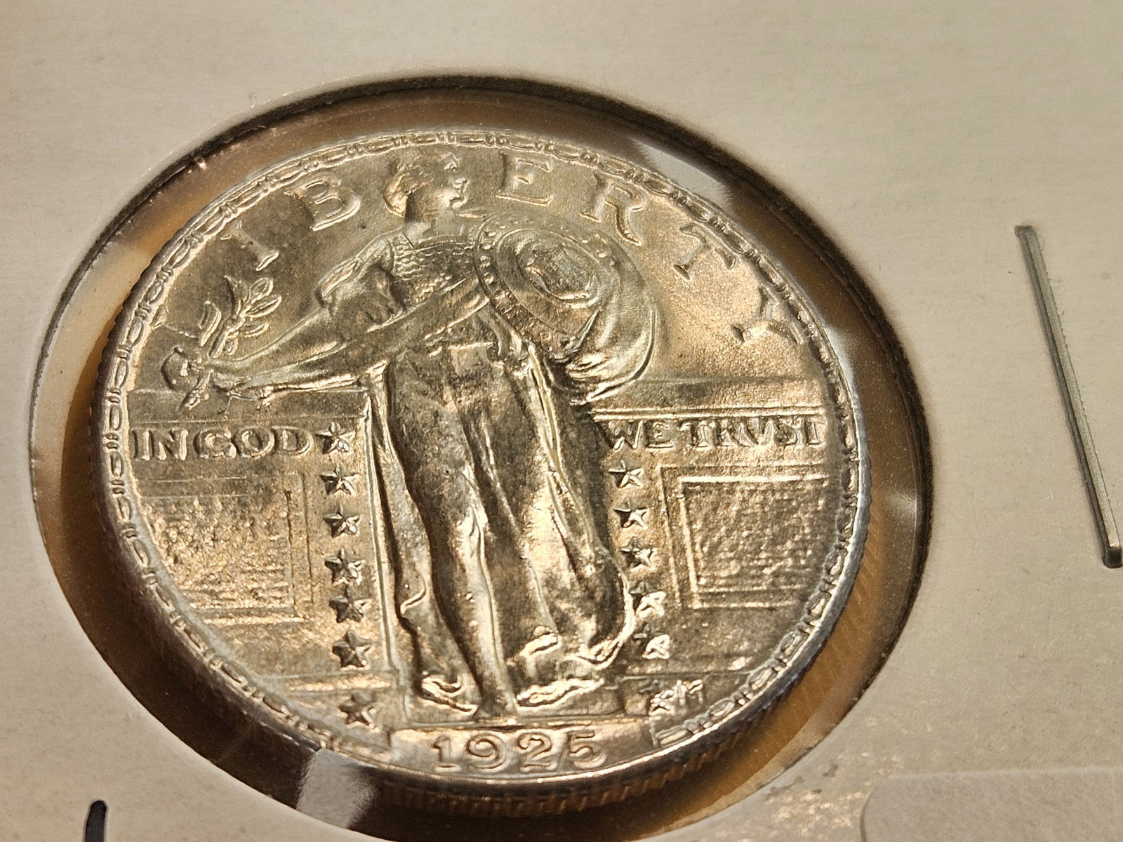 ** GEM to Superb GEM Brilliant Uncirculated 1925 Standing Liberty Quarter - 3