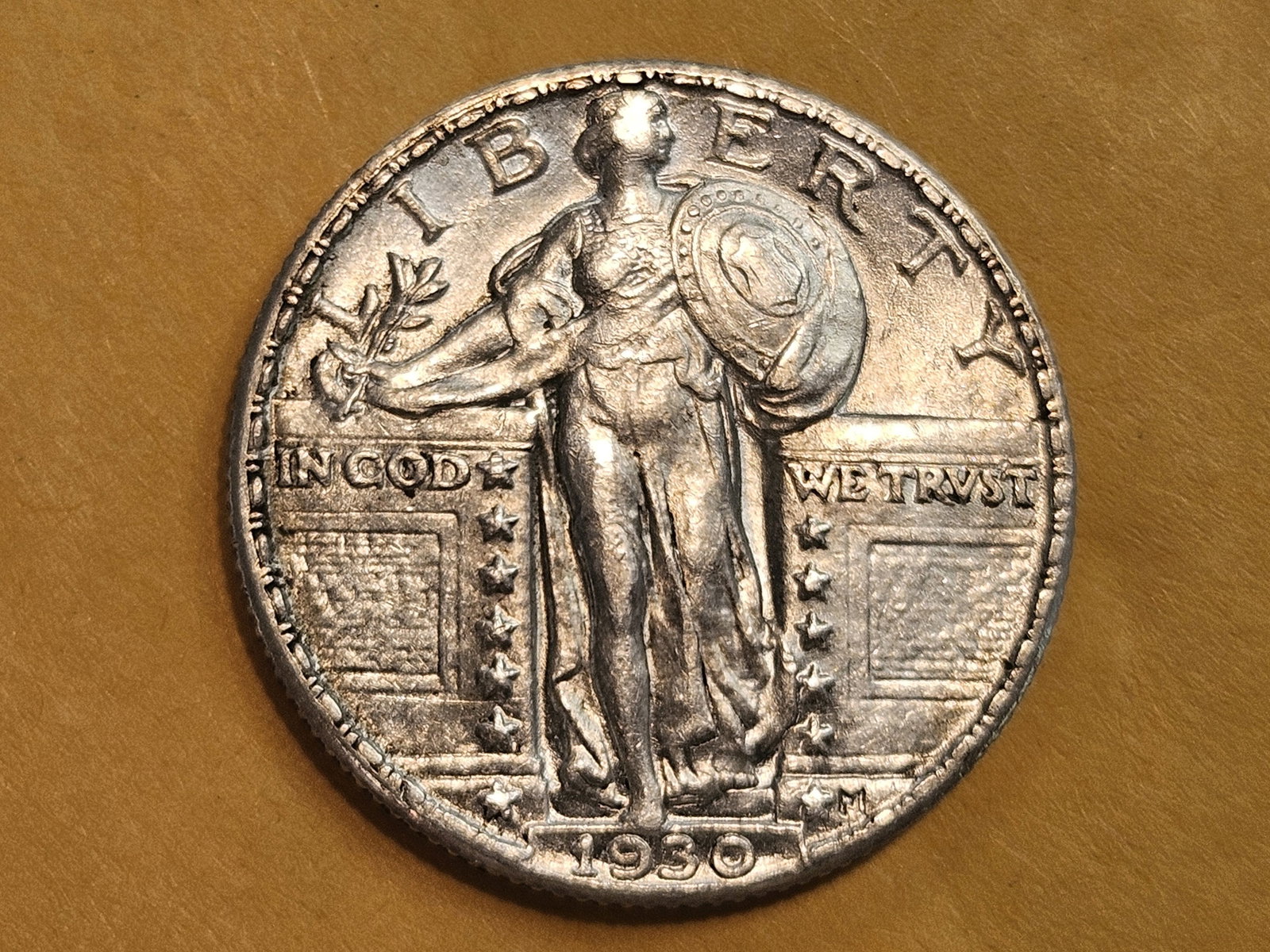 Brilliant About Uncirculated plus 1930 Standing Liberty Quarter: Beautiful luster. Nearly Full Head. Could just about pass as a MS-64!