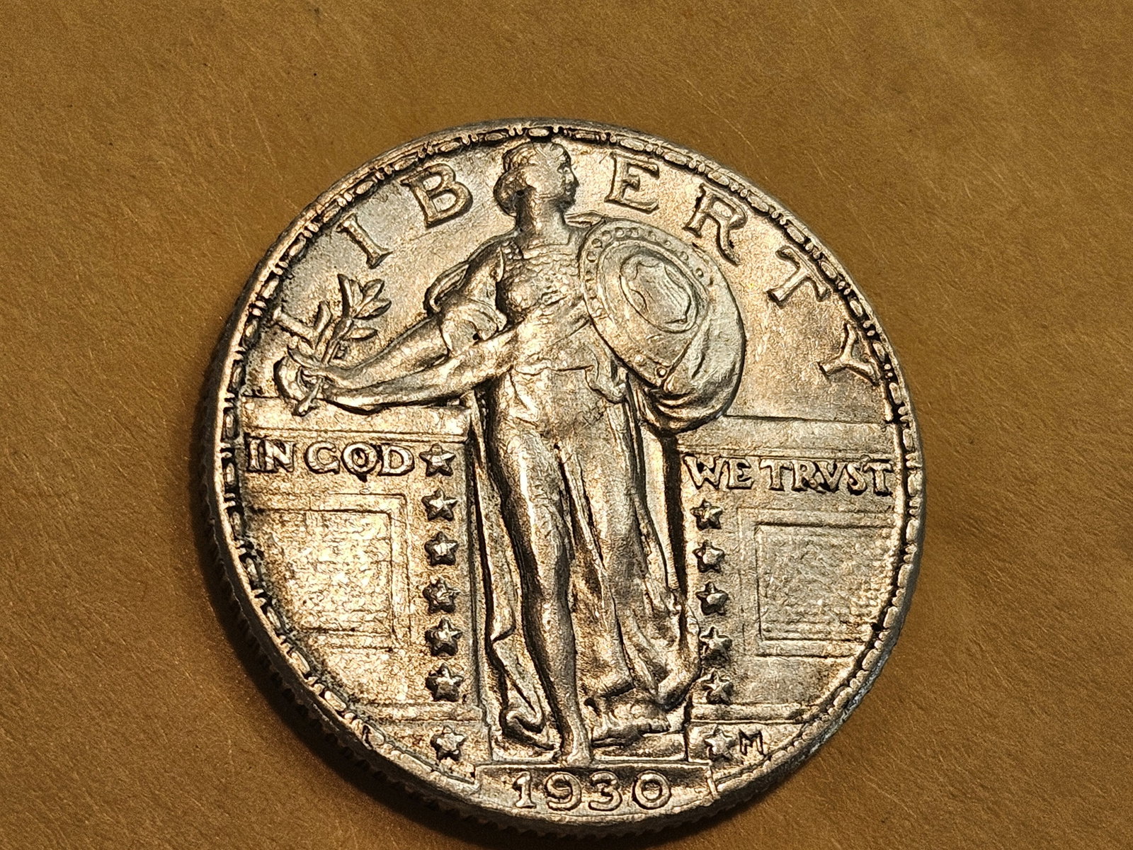 Brilliant About Uncirculated plus 1930 Standing Liberty Quarter - 5