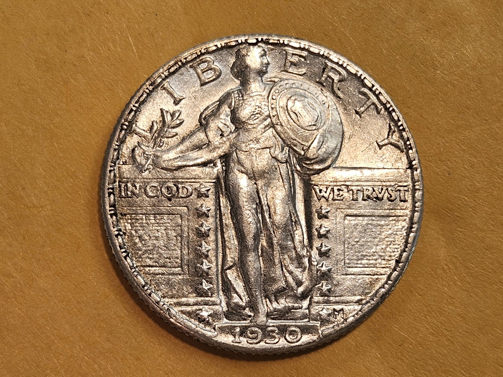 Brilliant About Uncirculated plus 1930 Standing Liberty Quarter - 7