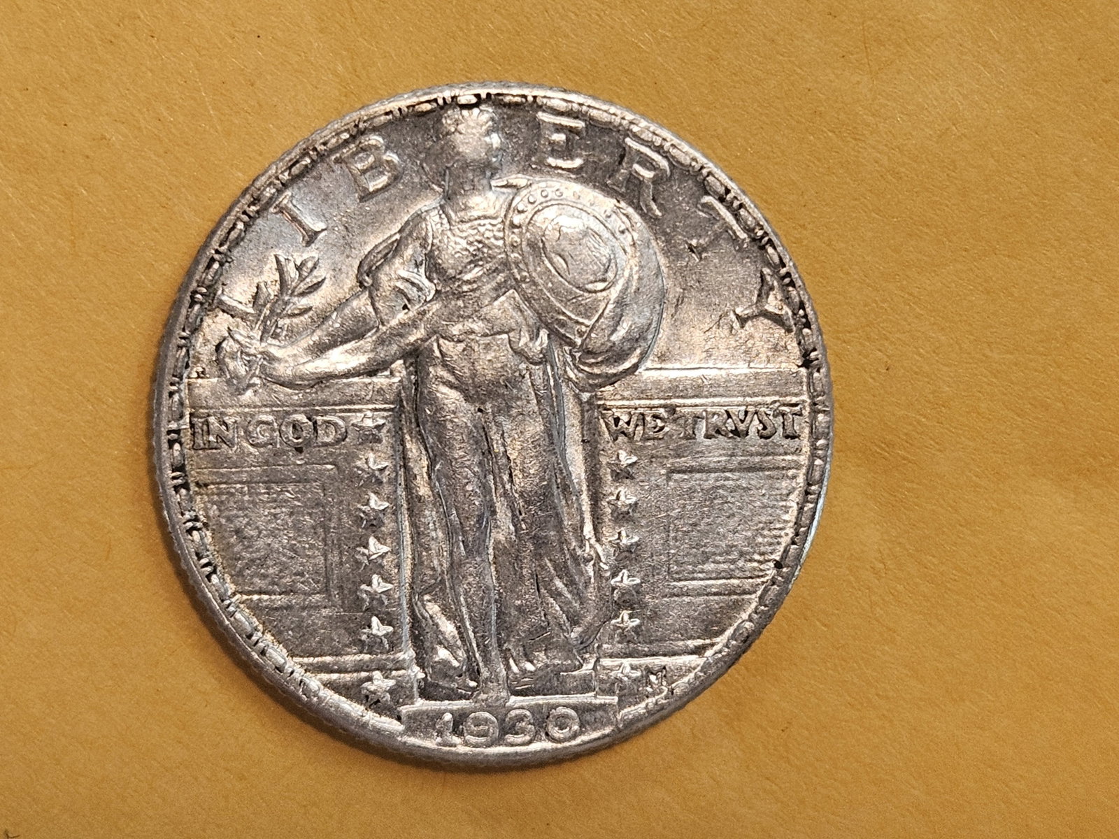Brilliant About Uncirculated plus 1930 Standing Liberty Quarter - 8